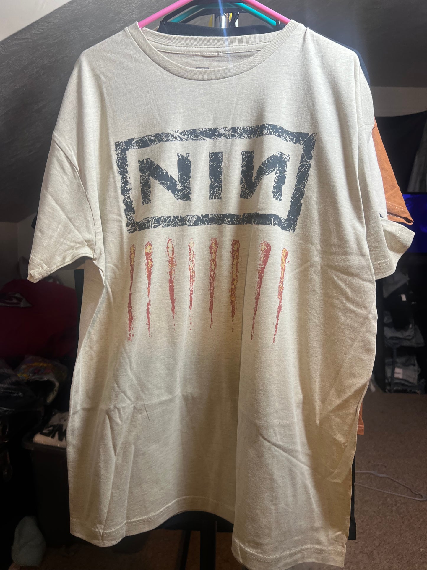 Nine Inch Nails Oversized Distressed Tee