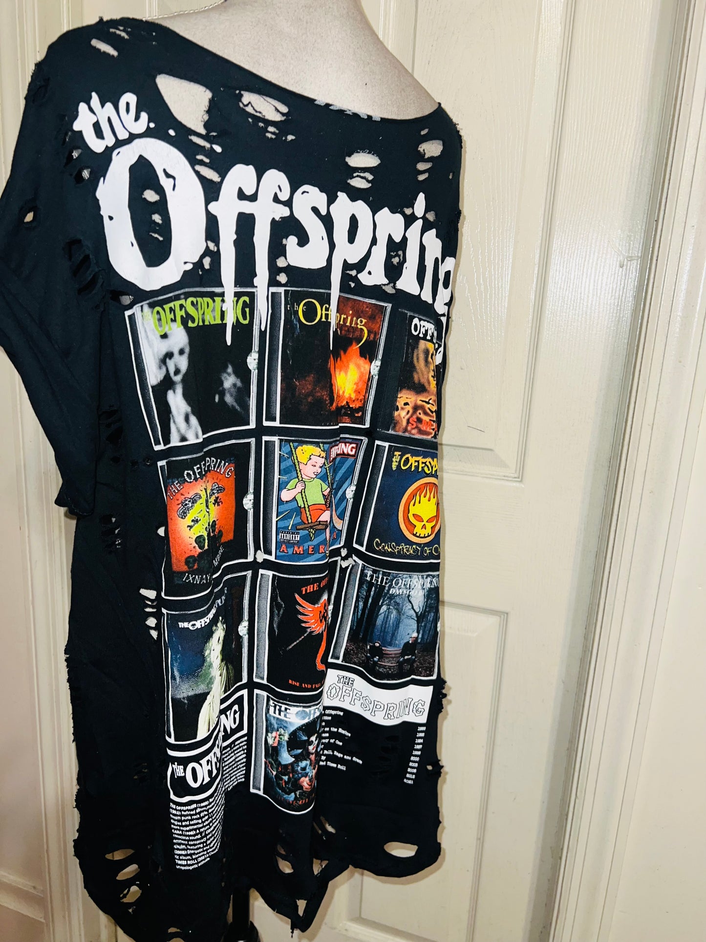 The Offspring Double Sided Oversized Distressed Tee