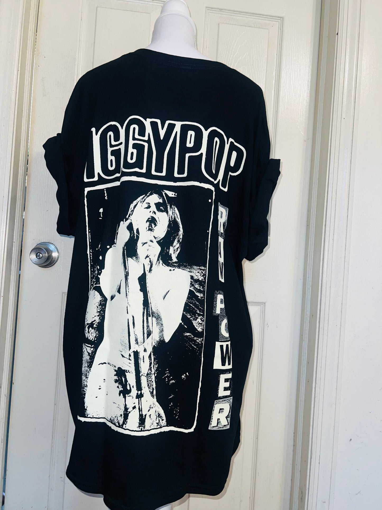 Iggy Pop Double Sided Oversized Distressed Tee