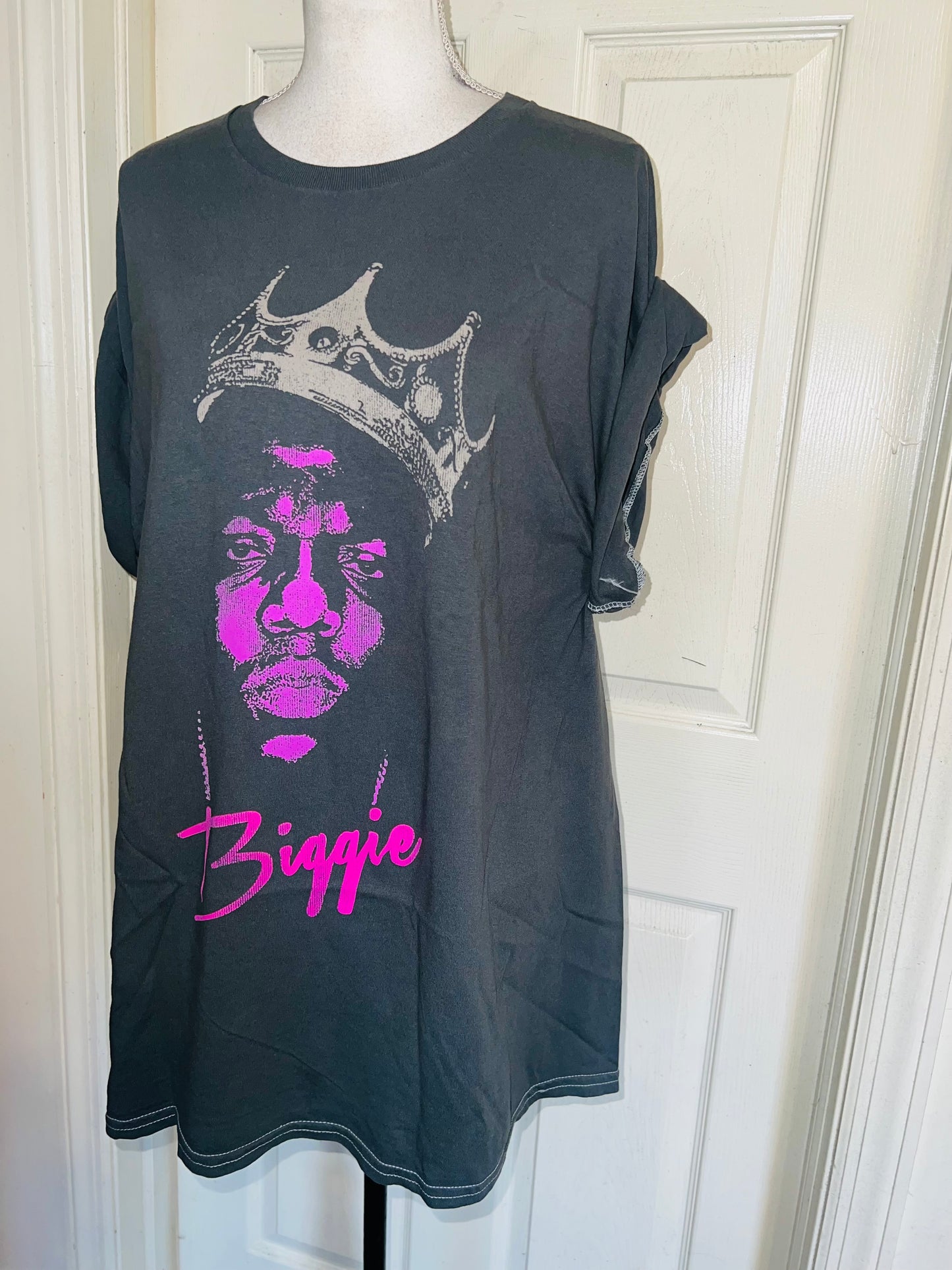 Biggie Smalls Double Sided Oversized Distressed Tee
