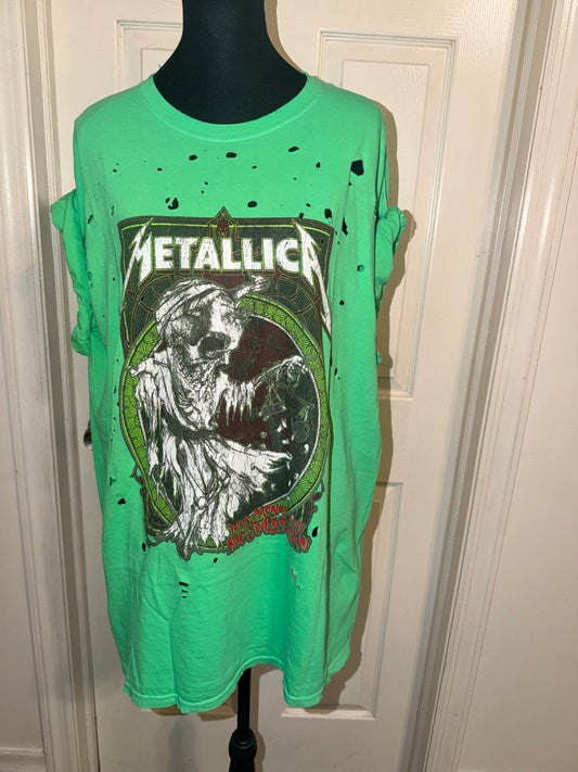 Metallica Oversized Distressed Tee