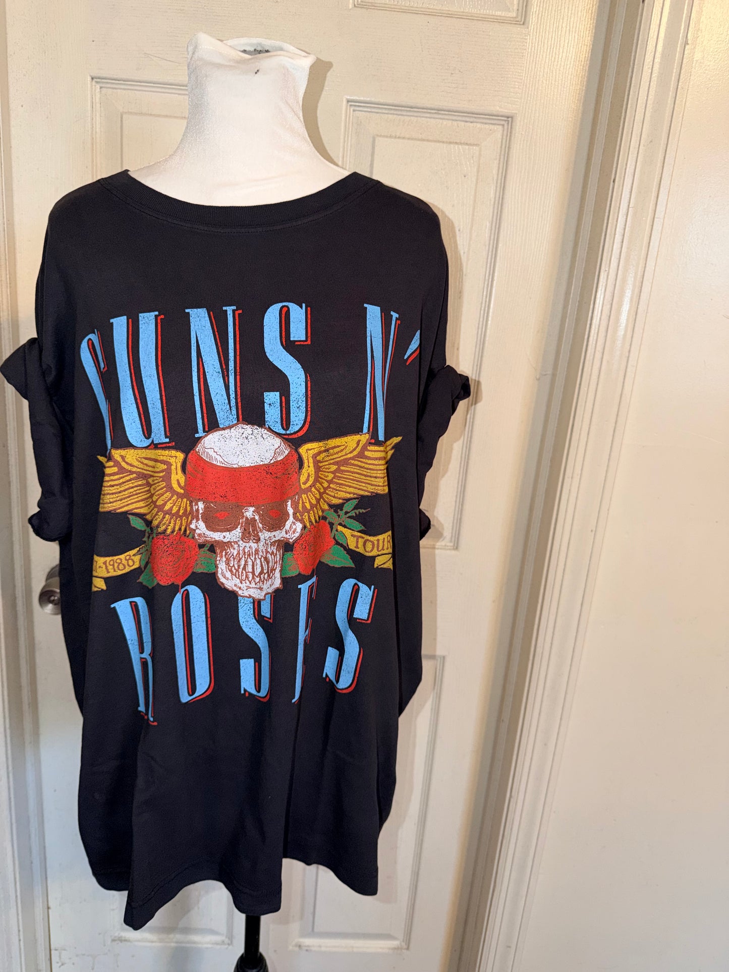 Guns N’ Roses Double Sided Oversized Distressed Tee