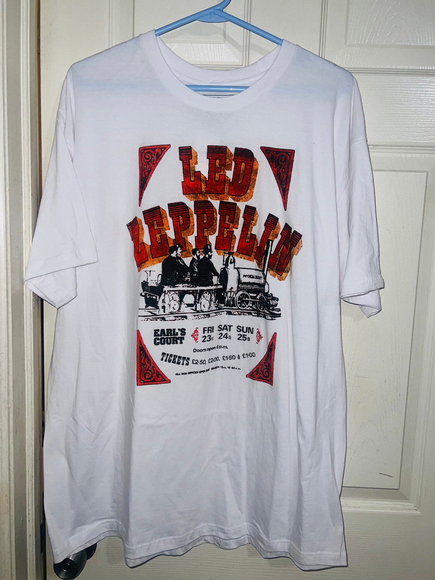 Led Zeppelin Oversized Distressed Tee