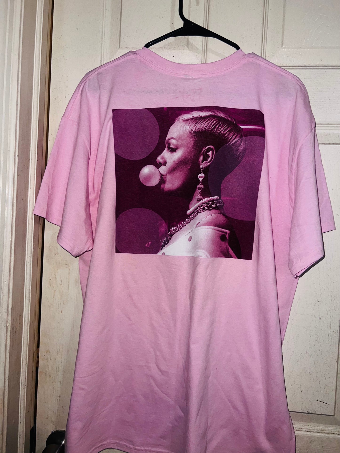 P!NK Double Sided Oversized Distressed Tee