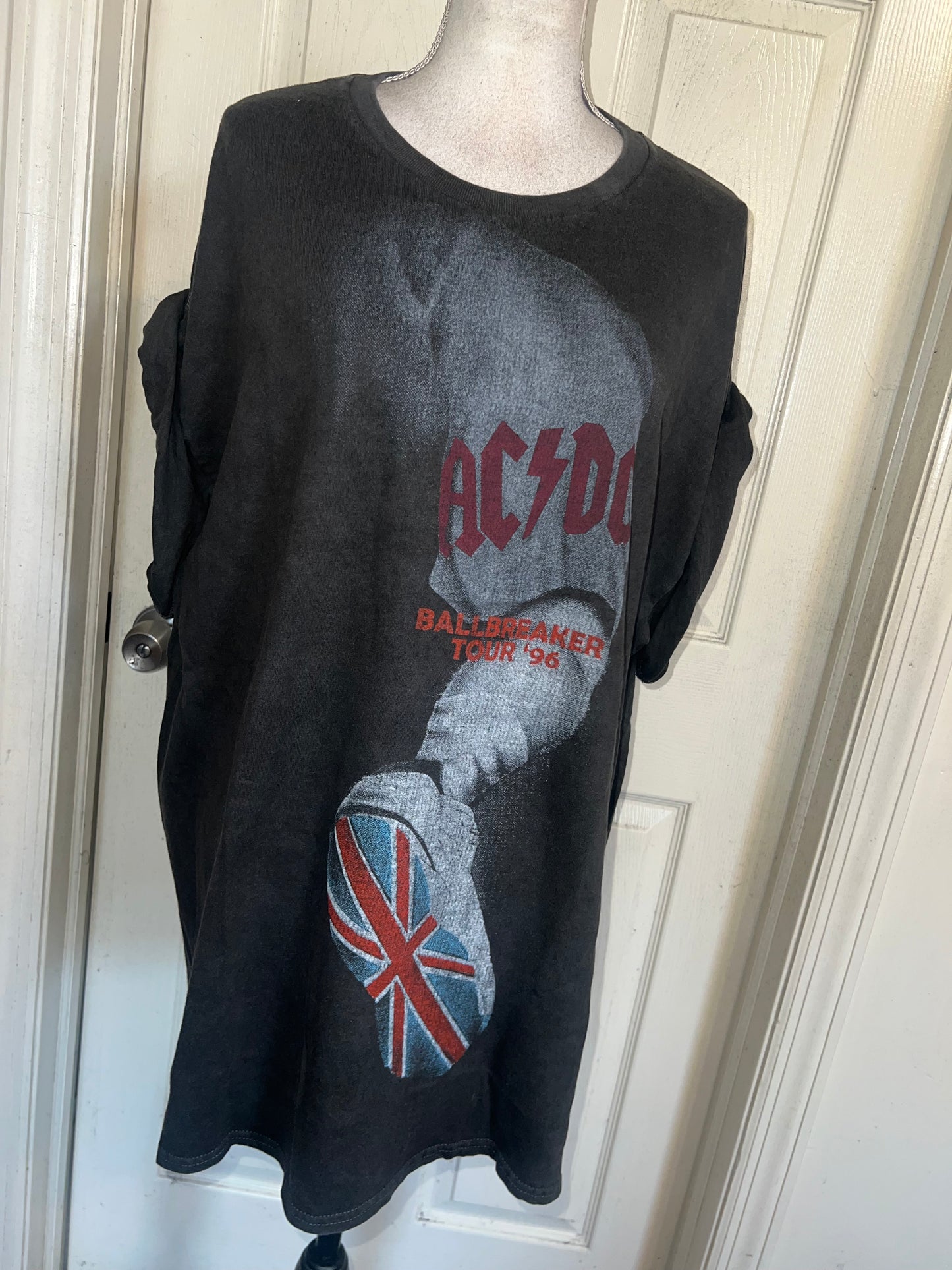 AC/DC Oversized Distressed Tee