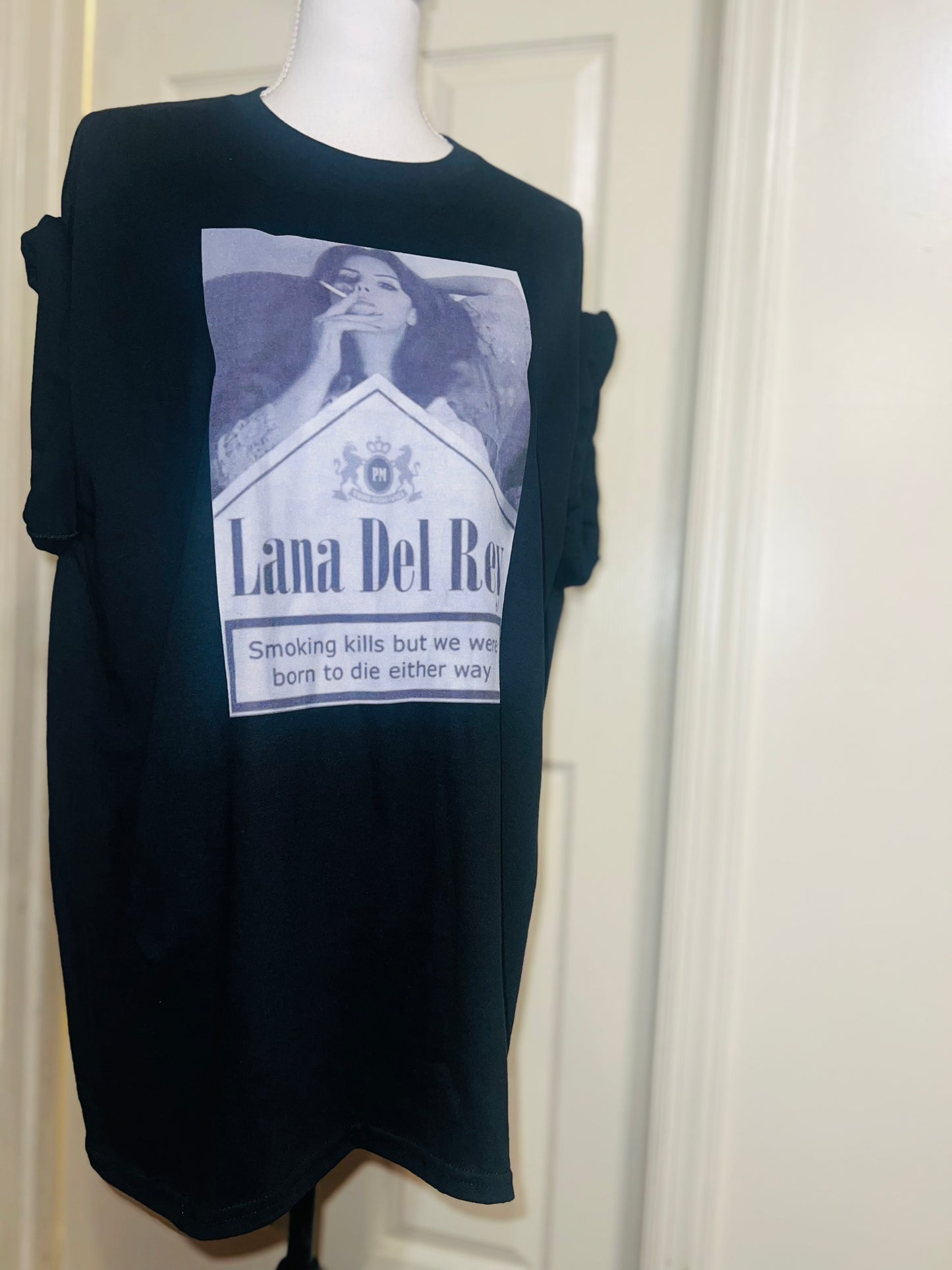 Lana Del Rey Born to Die Oversized Distressed Tee