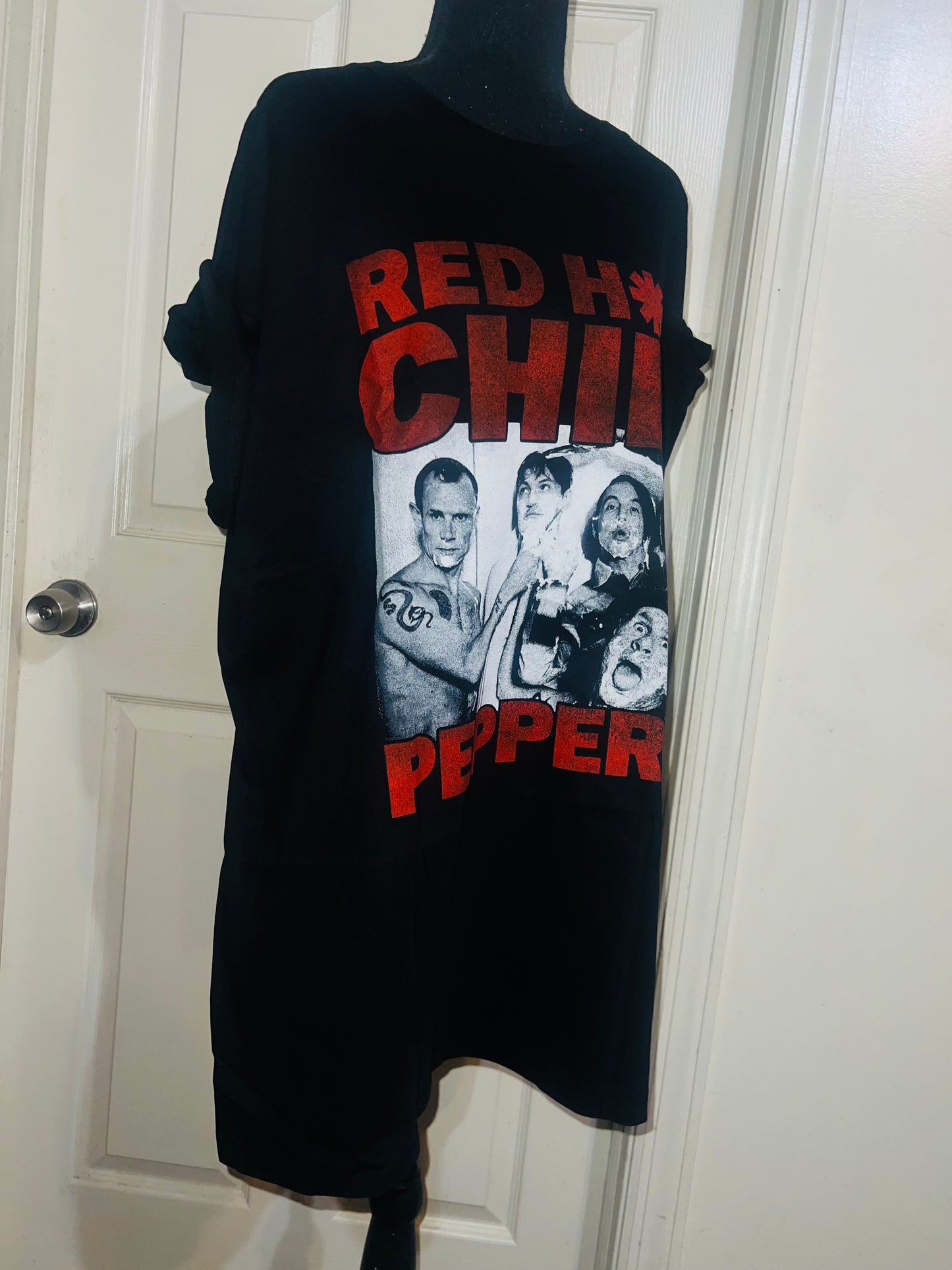 Red Hot Chili Peppers Oversized Distressed Tee