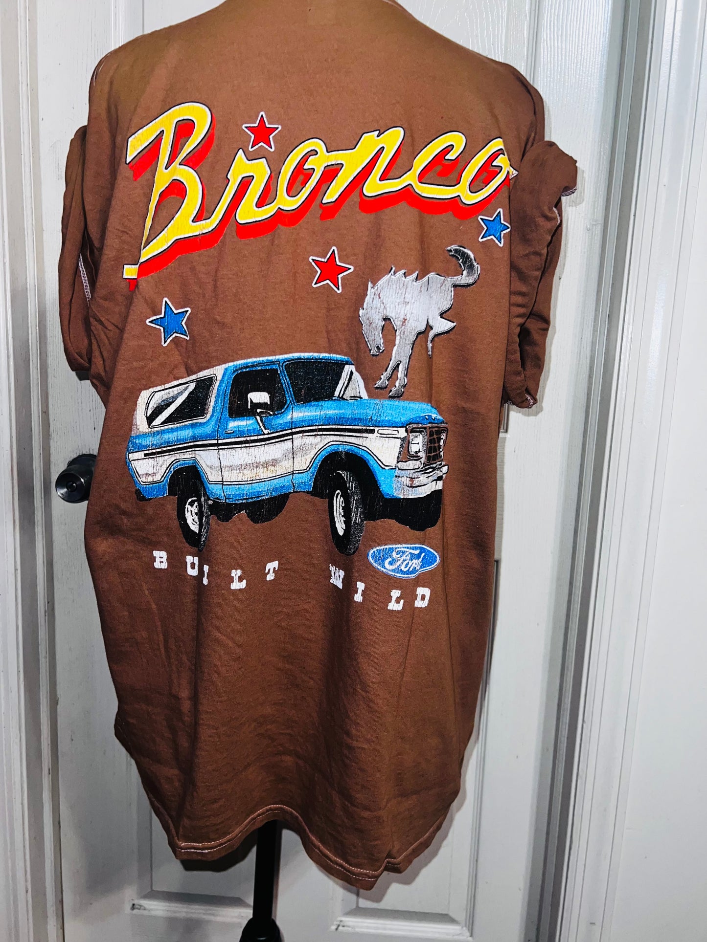 Ford Bronco Double Sided Oversized Distressed Tee