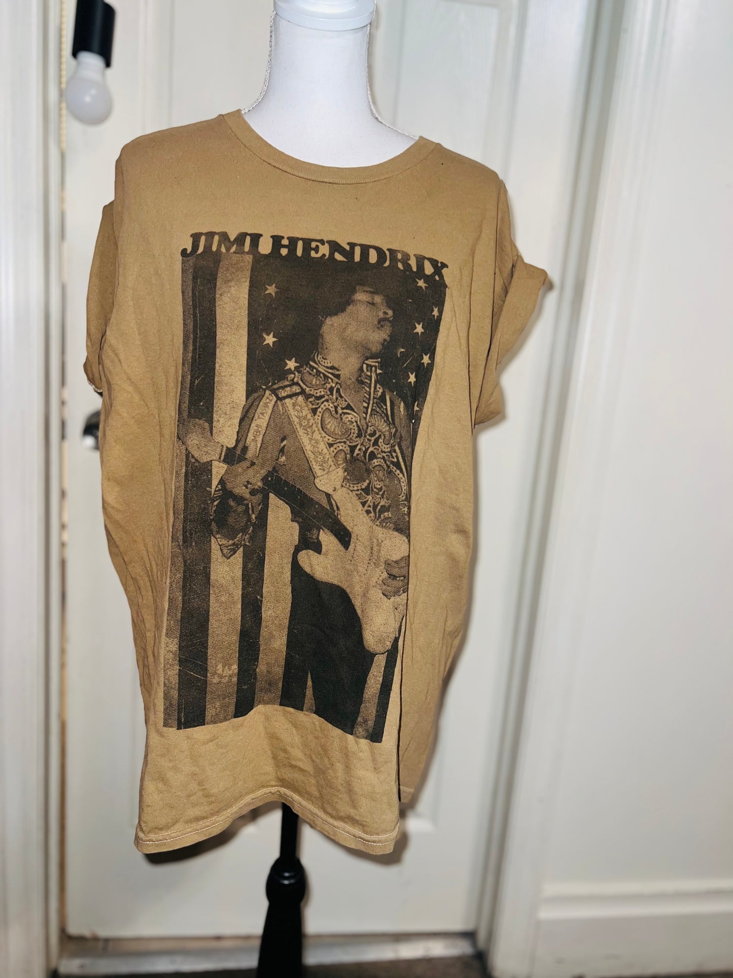 Jimi Hendrix Oversized Distressed Tee