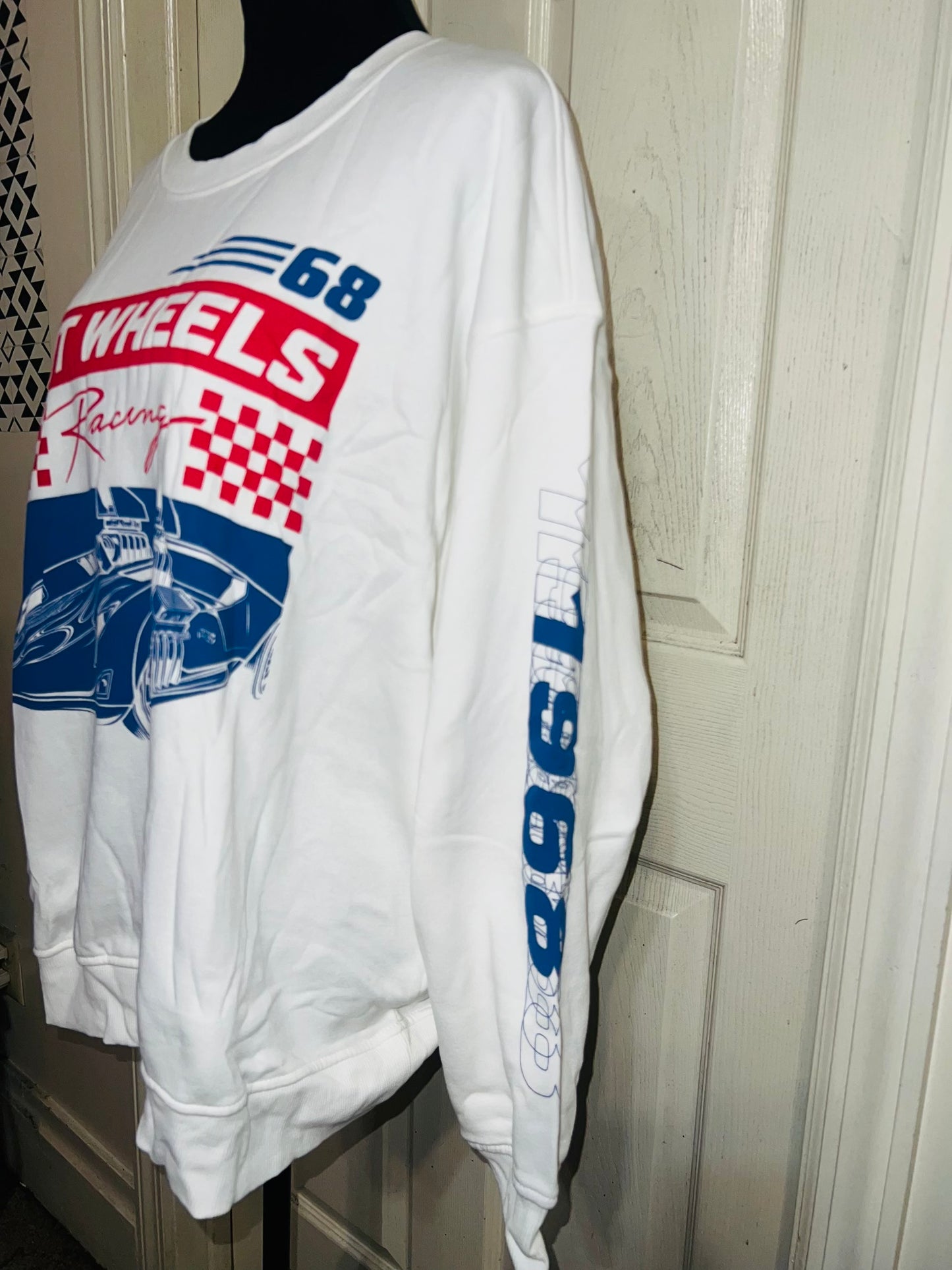 Hot Wheels Oversized Distressed Sweatshirt