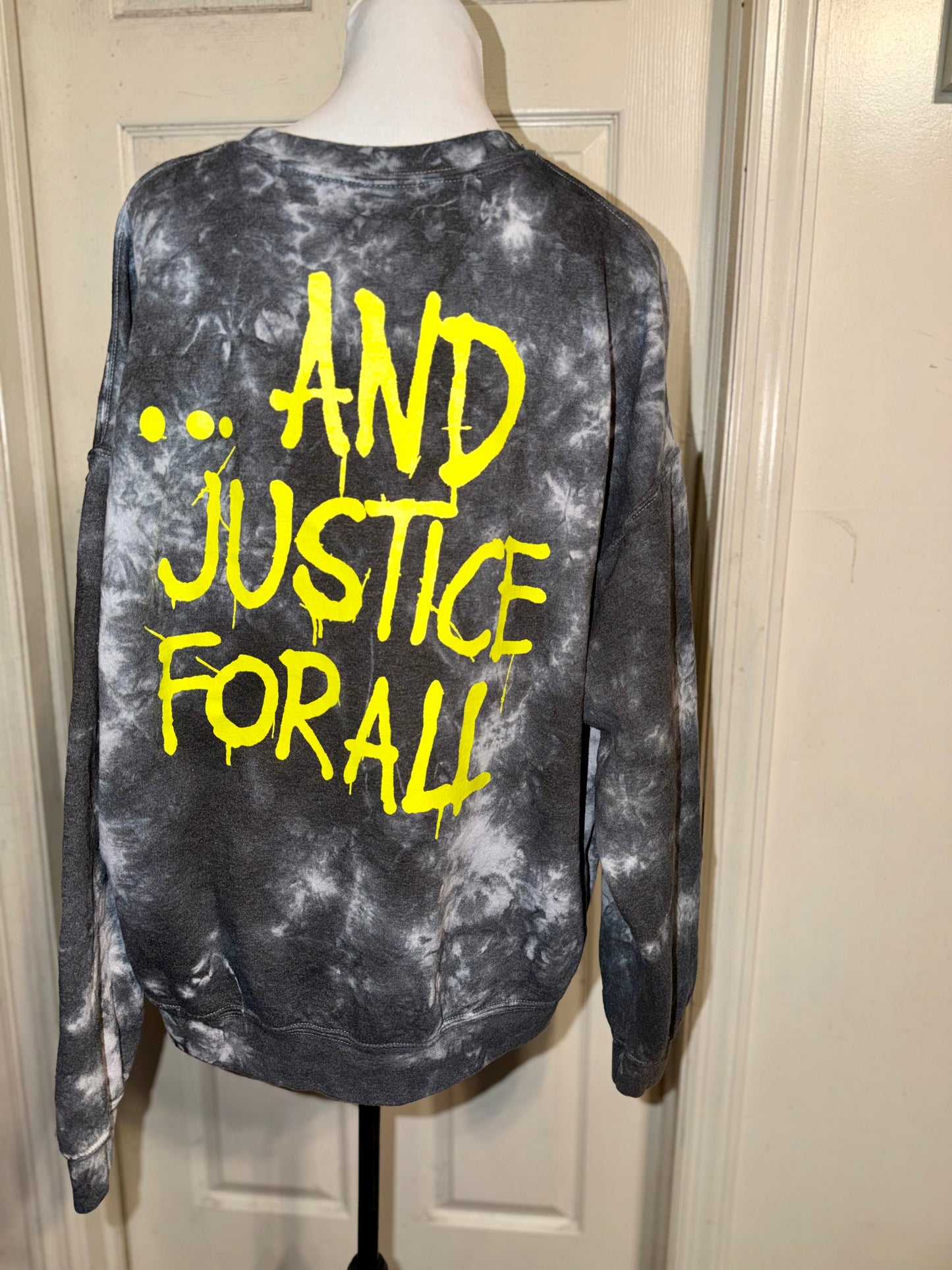 Metallica Double Sided Oversized Distressed Sweatshirt