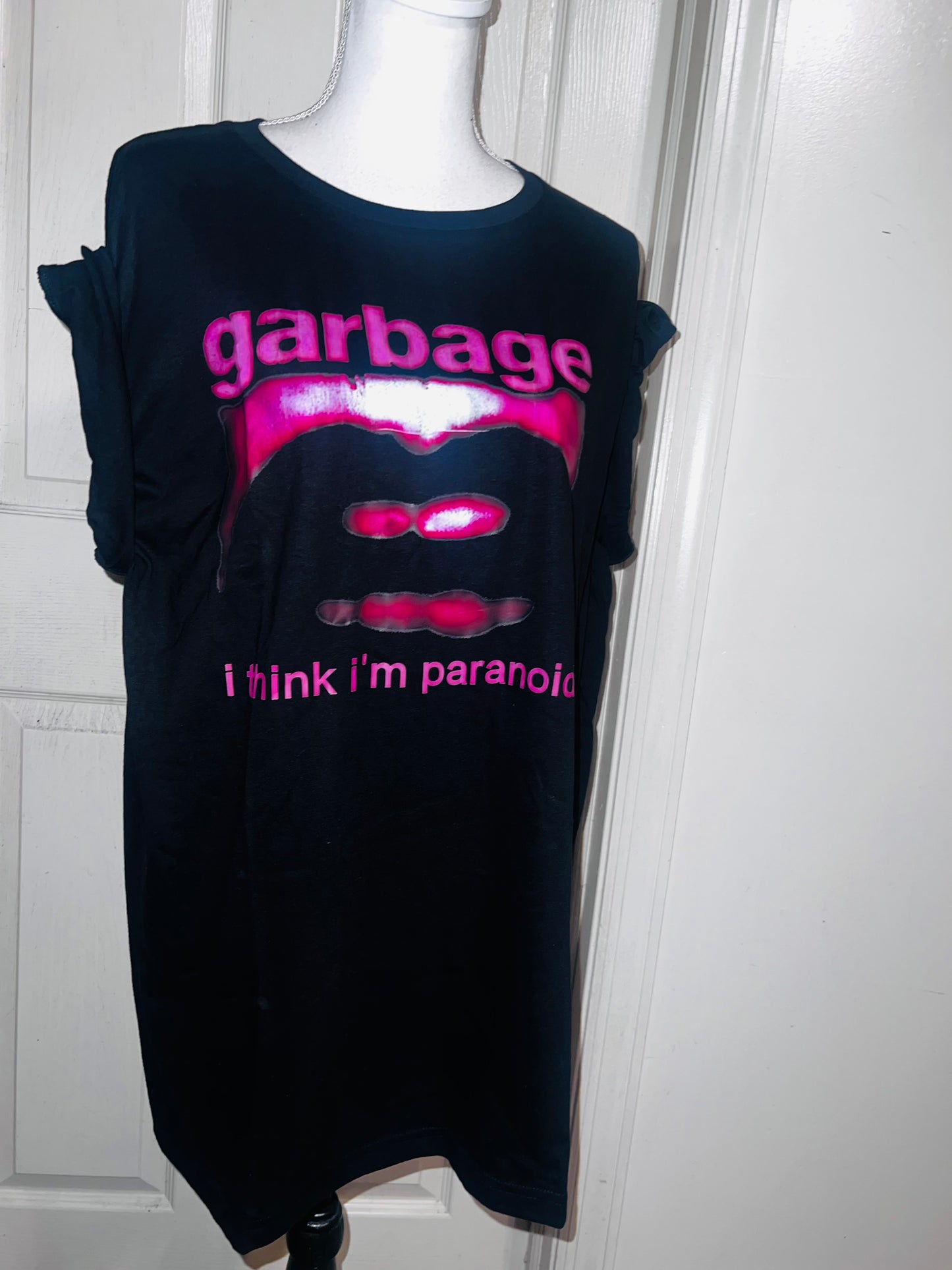 Garbage Oversized Distressed Tee