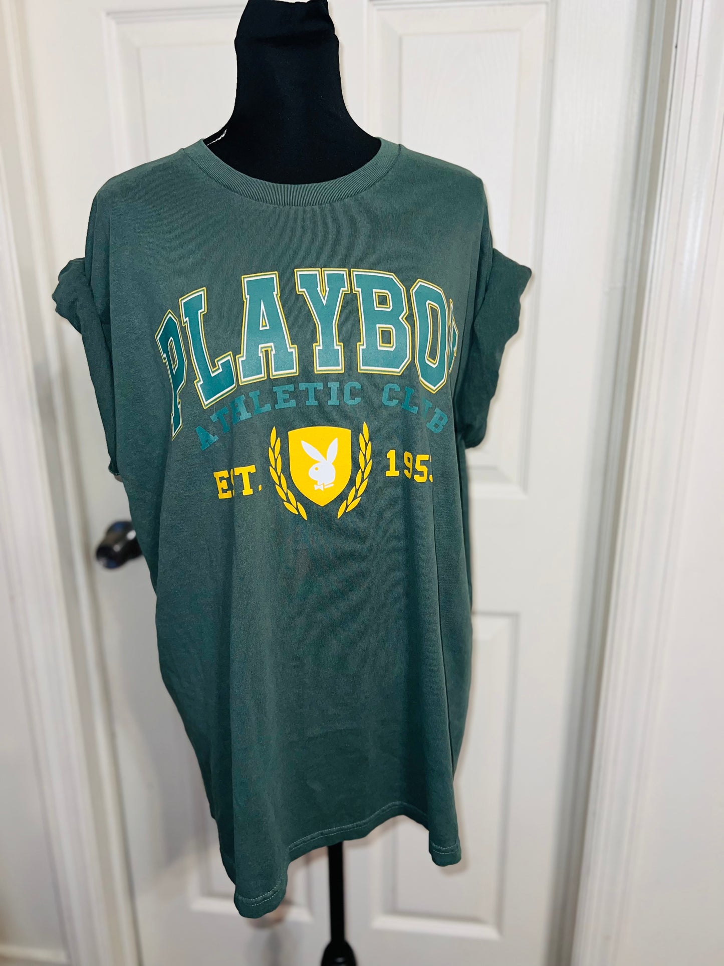 Playboy Oversized Distressed Tee