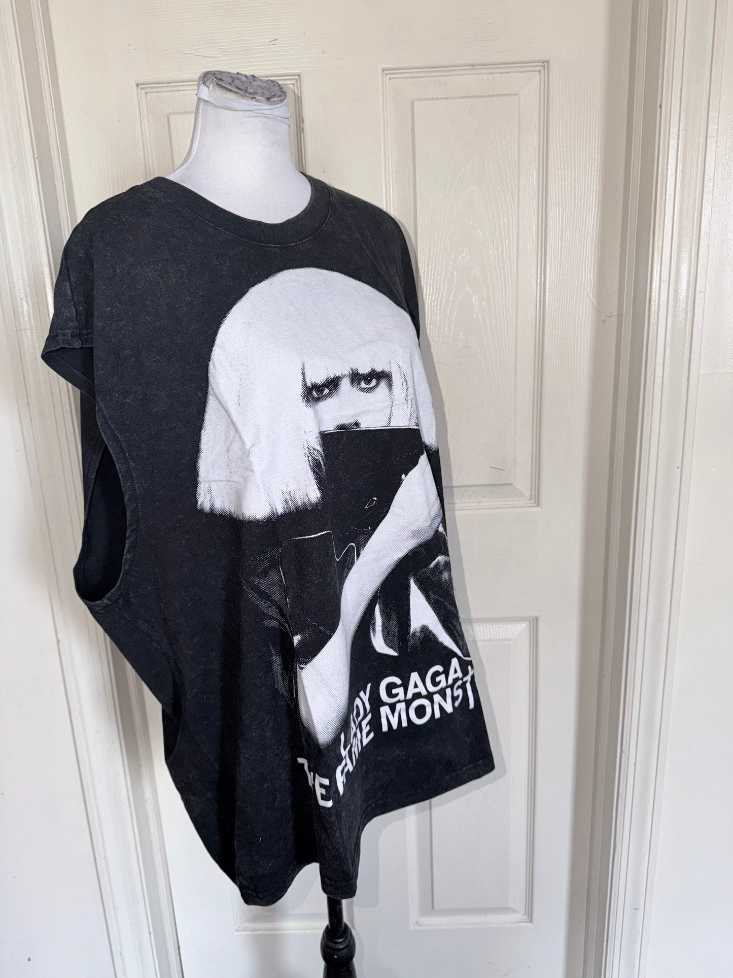 Lady Gaga Oversized Distressed Tank