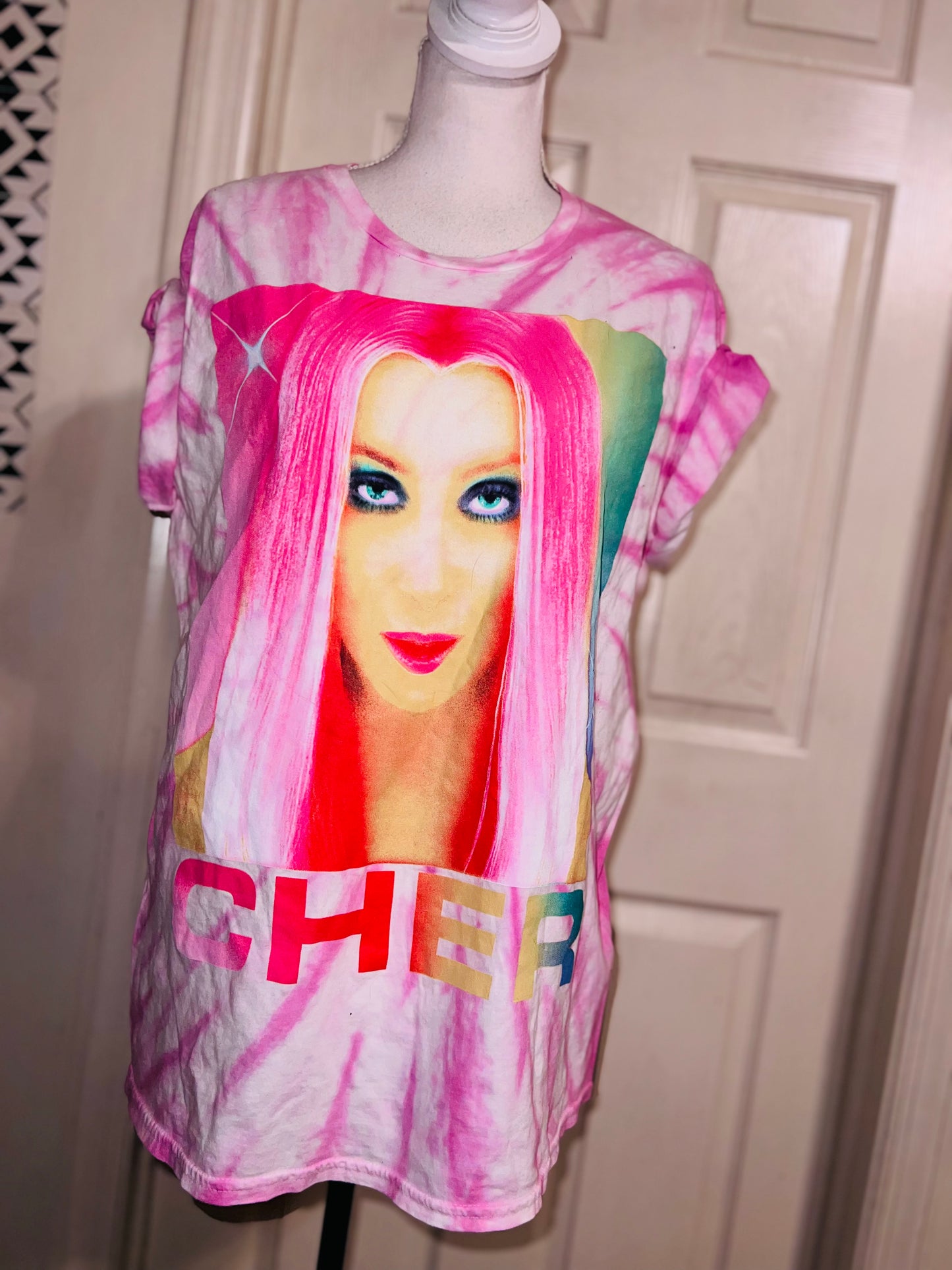 Cher Oversized Distressed tee