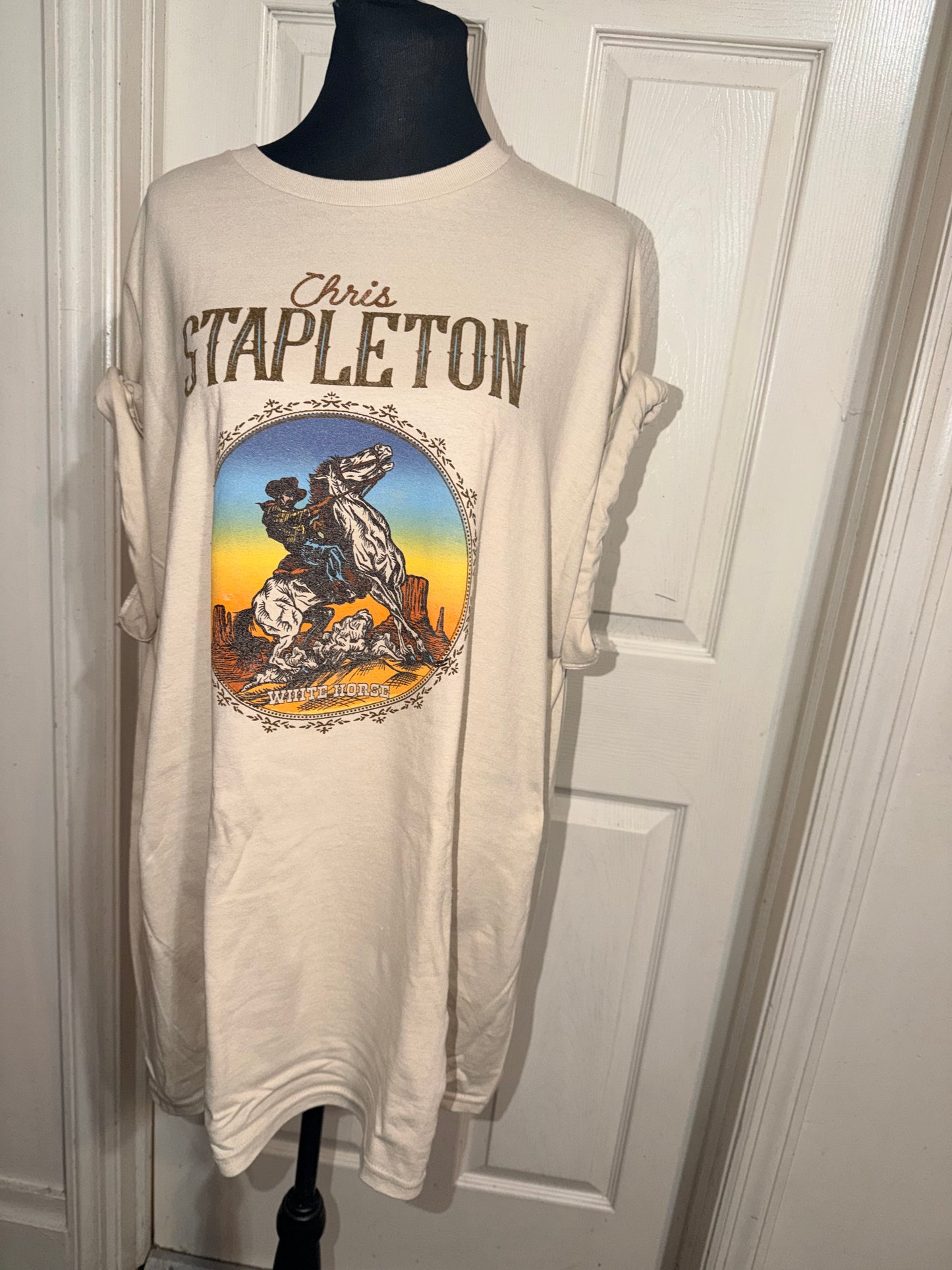 Chris Stapleton Oversized Distressed Tee
