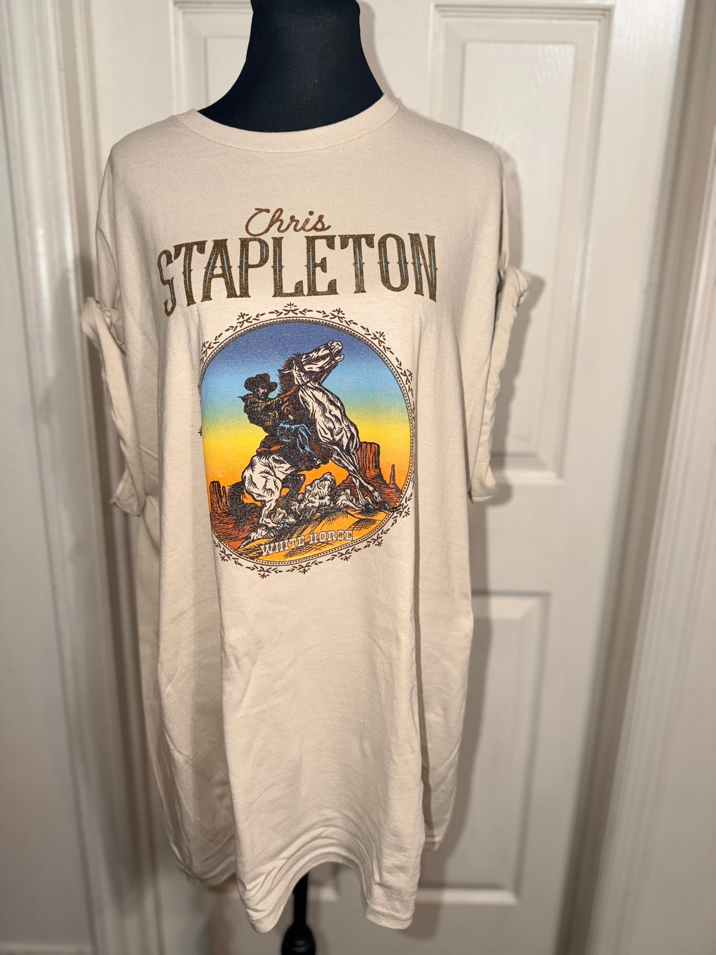 Chris Stapleton Oversized Distressed Tee