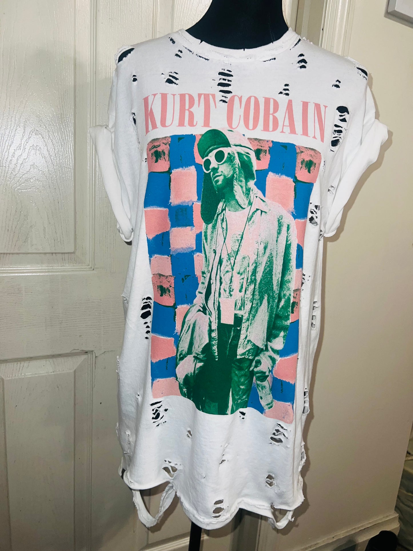 Kurt Cobain Oversized Distressed Tee