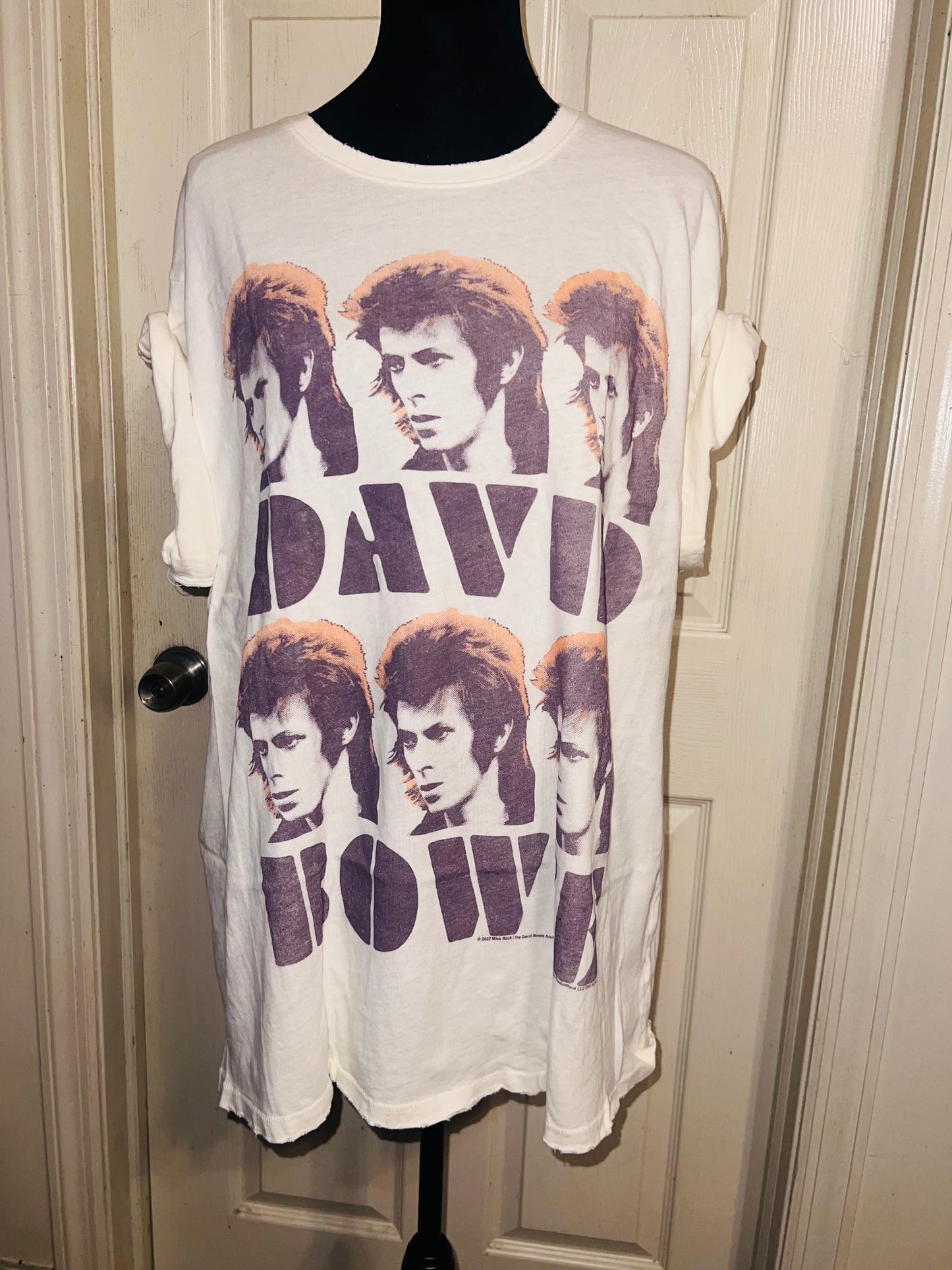 David Bowie Oversized Distressed Tee