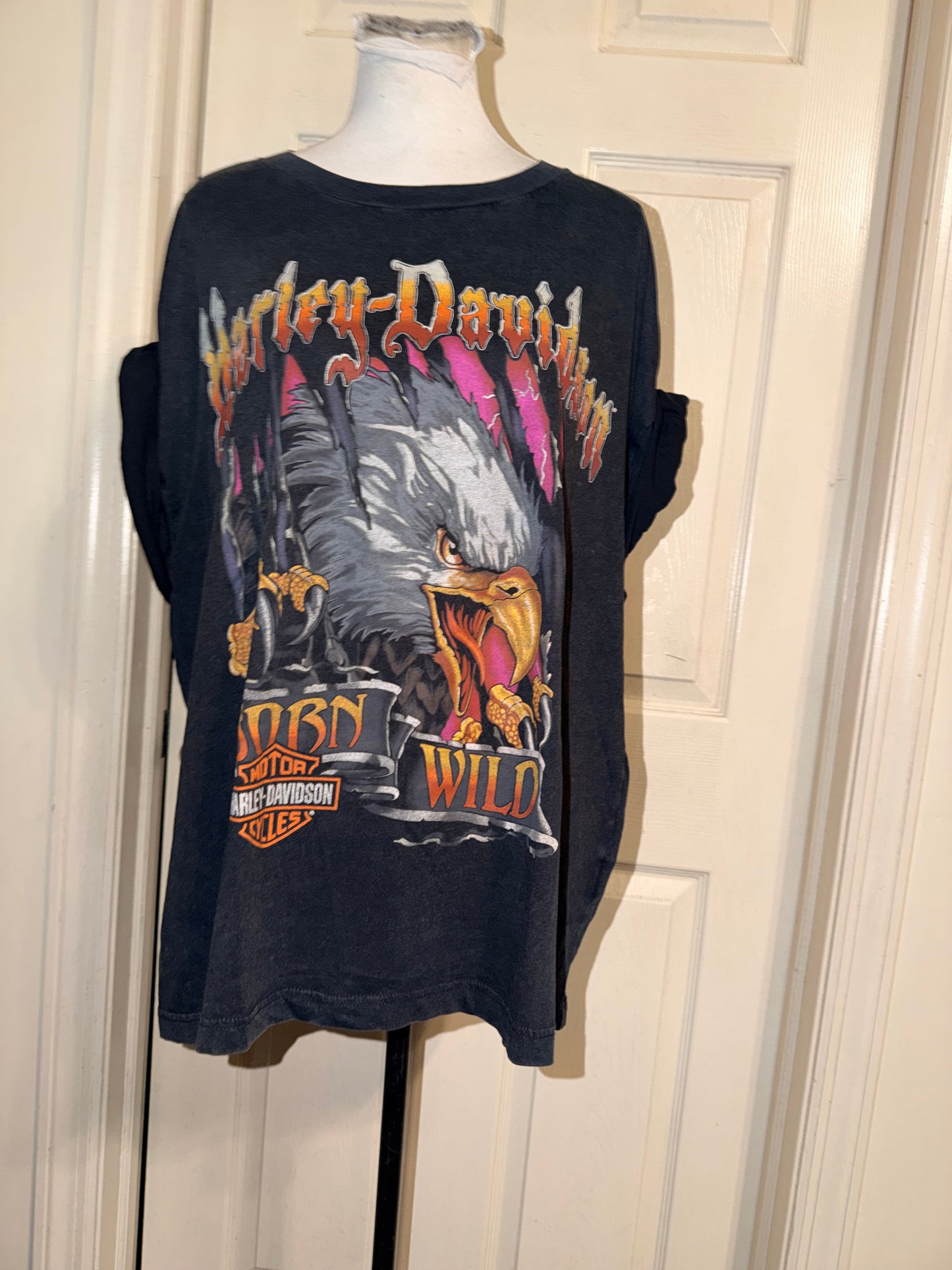 Harley Davidson Oversized Distressed Tee