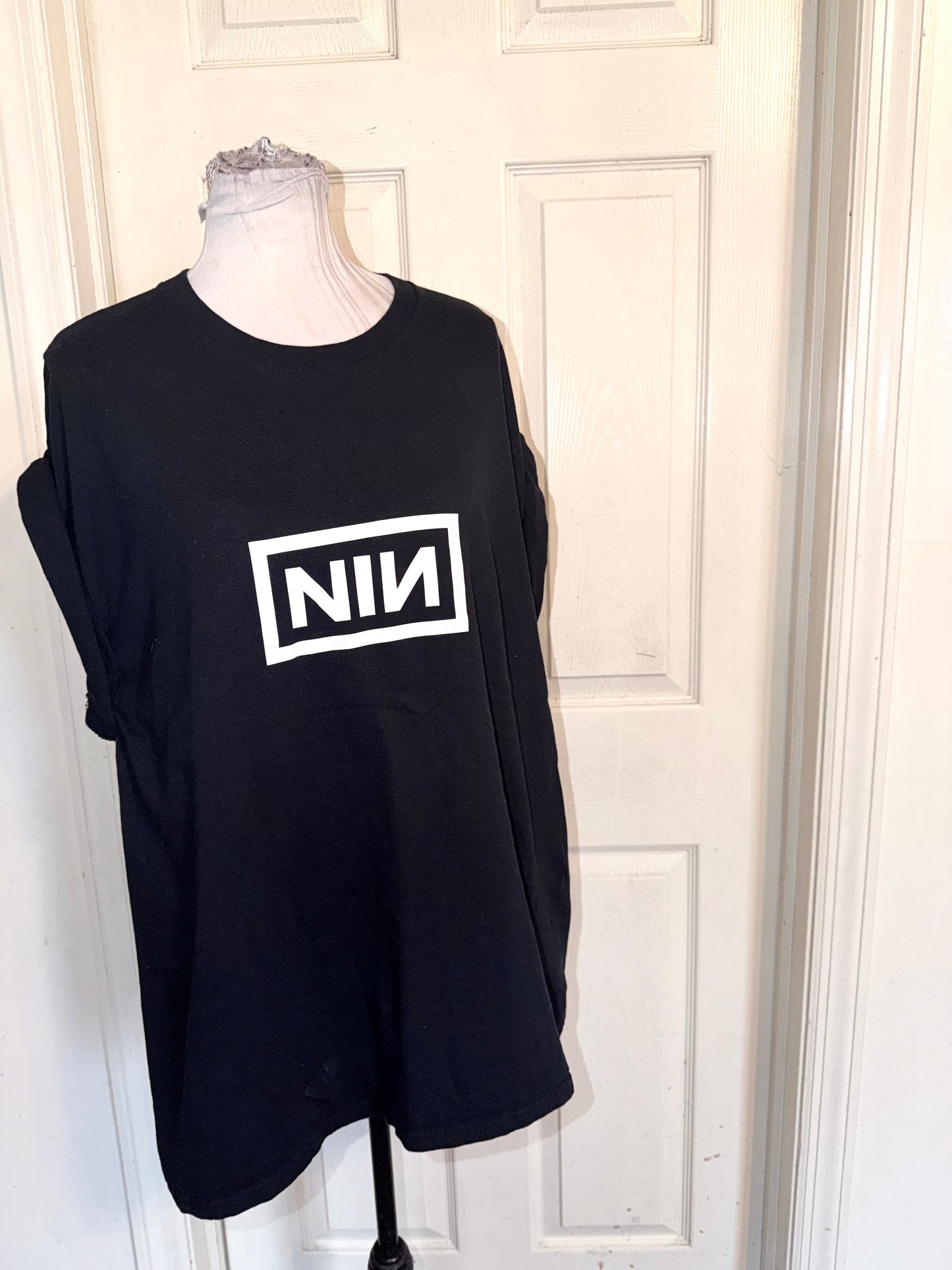 Nine Inch Nails Double Sided Oversized Distressed Tee