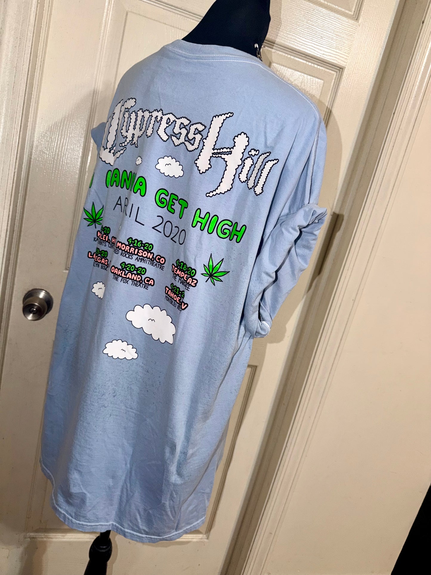 Cypress Hill Double Sided Oversized Distressed Tee