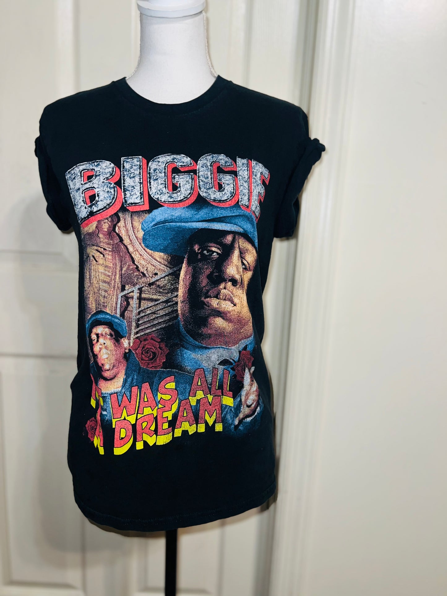 Biggie Smalls Oversized Distressed Tee