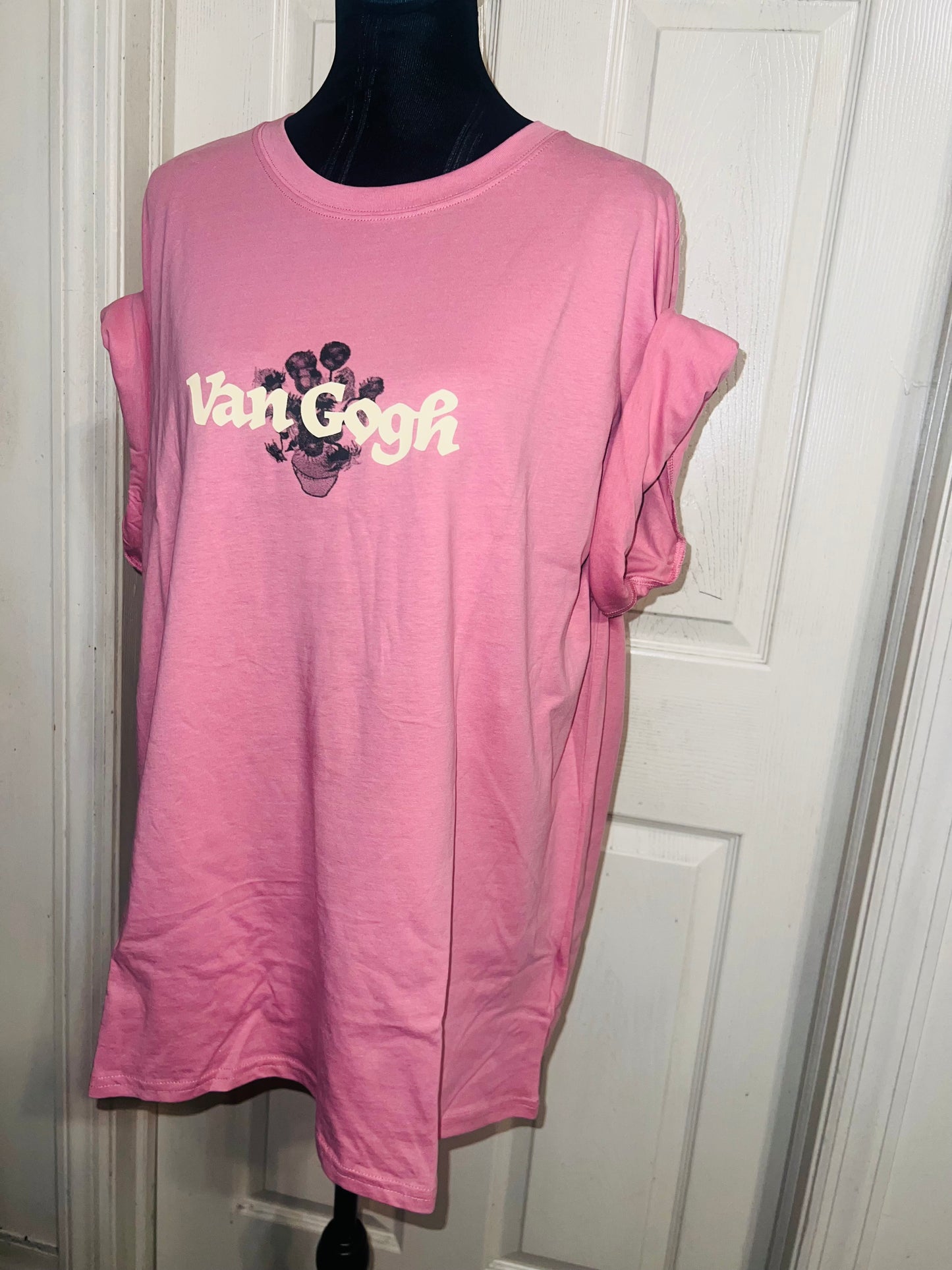Vincent Van Gogh Double Sided Oversized Distressed Tee