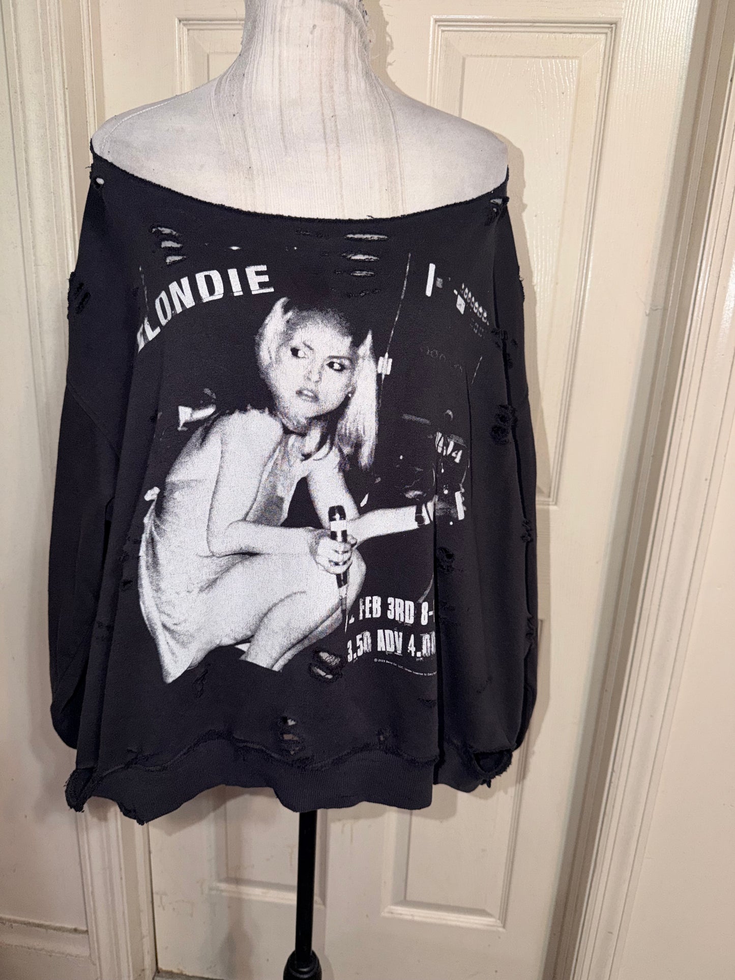 Blondie Oversized Distressed Sweatshirt