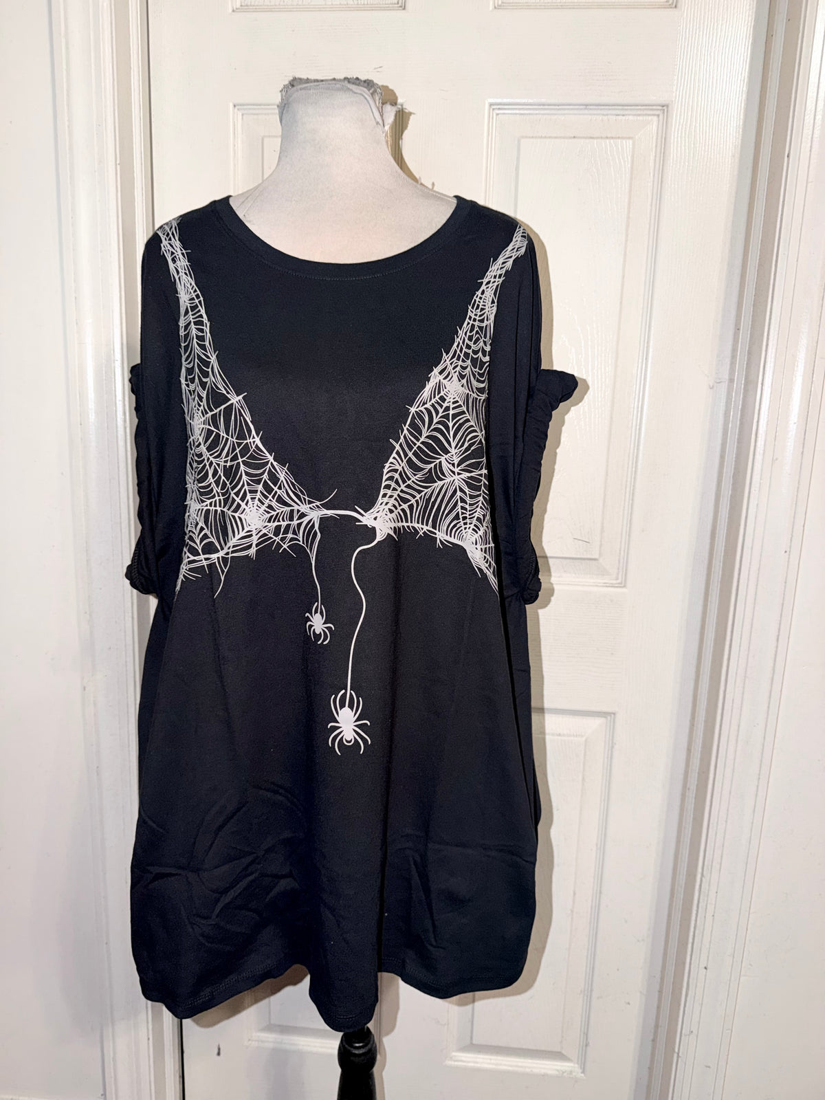 Halloween Spiderweb Oversized Tee