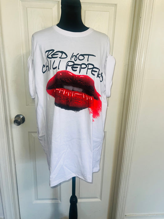 Red Hot Chili Peppers Oversized Distressed Tee