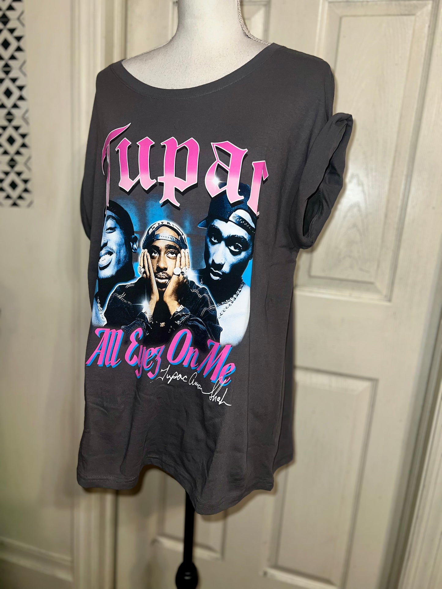 Tupac Oversized Distressed Tee