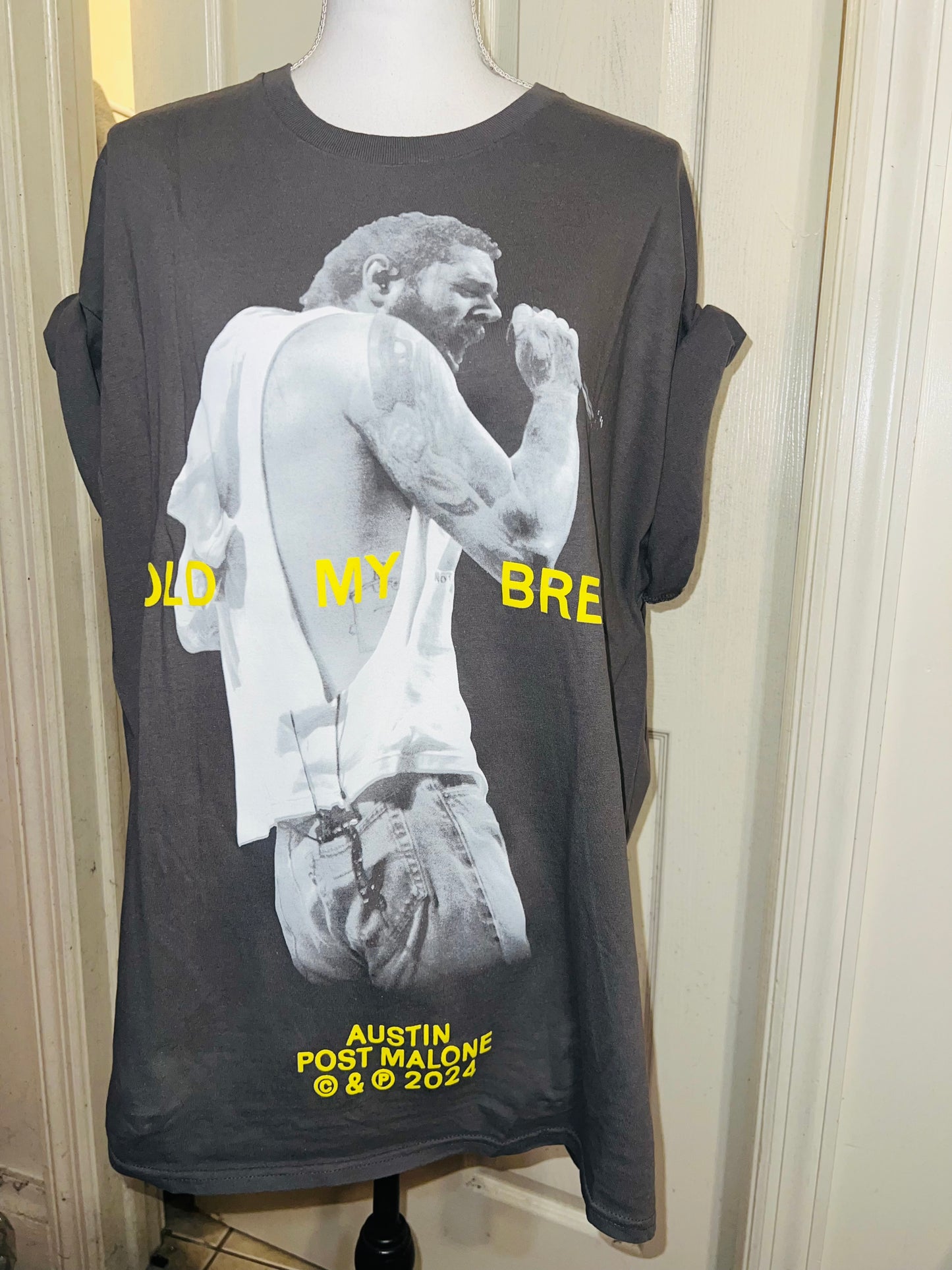 Post Malone Oversized Distressed T-Shirt