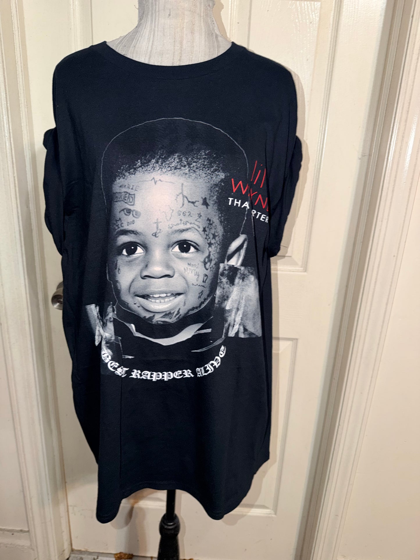 Lil Wayne Double Sided Oversized Distressed Tee
