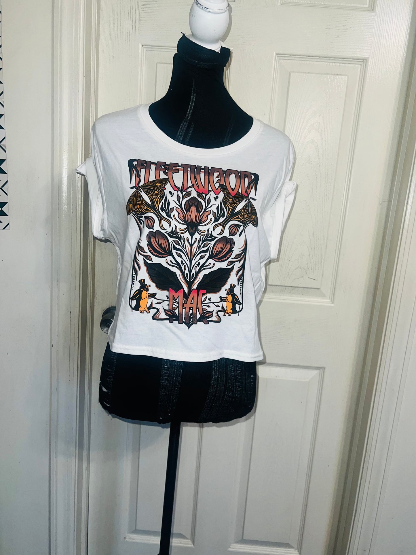 Fleetwood Mac Distressed Baby Tee
