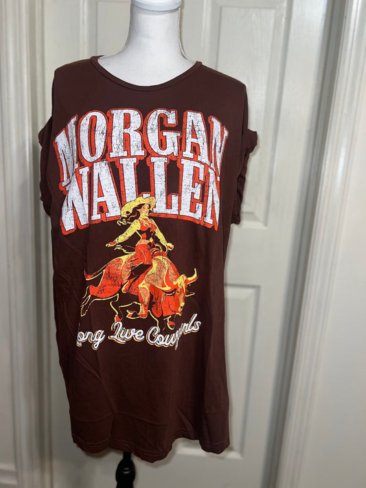 Morgan Wallen Oversized Distressed Tee