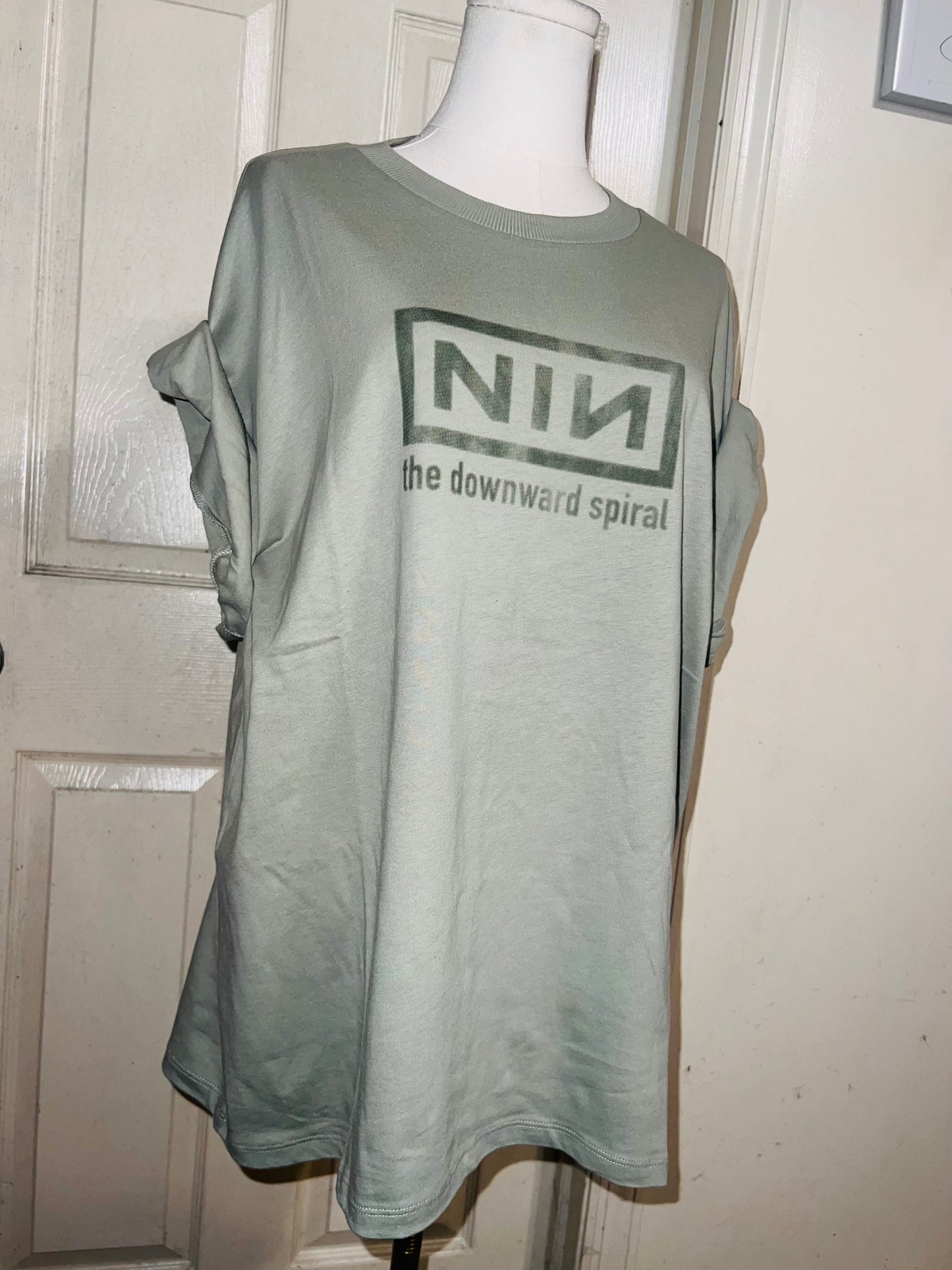 Nine Inch Nails Double Sided Oversized Distressed Tees