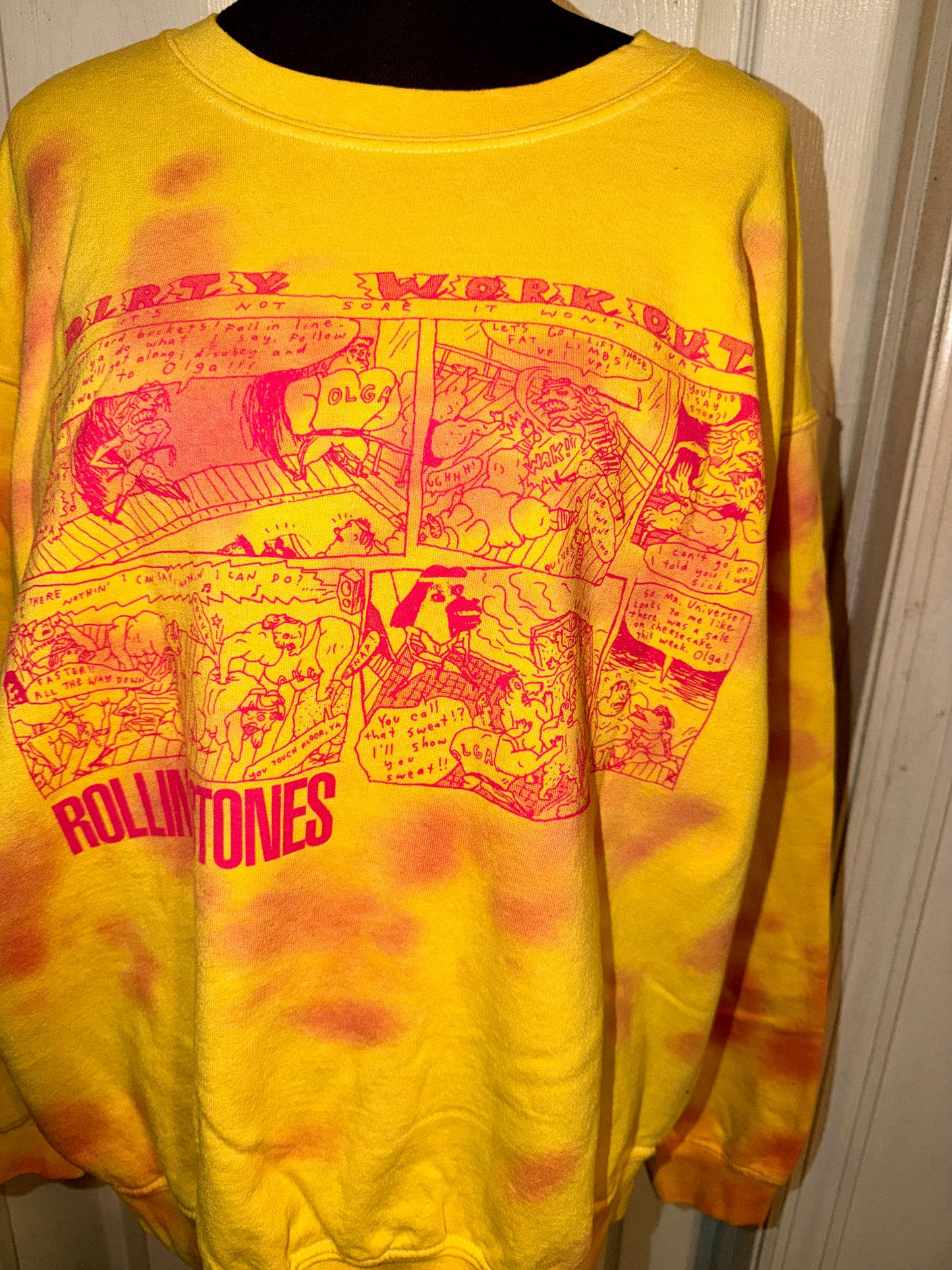The Rolling Stones Oversized Distressed Sweatshirt