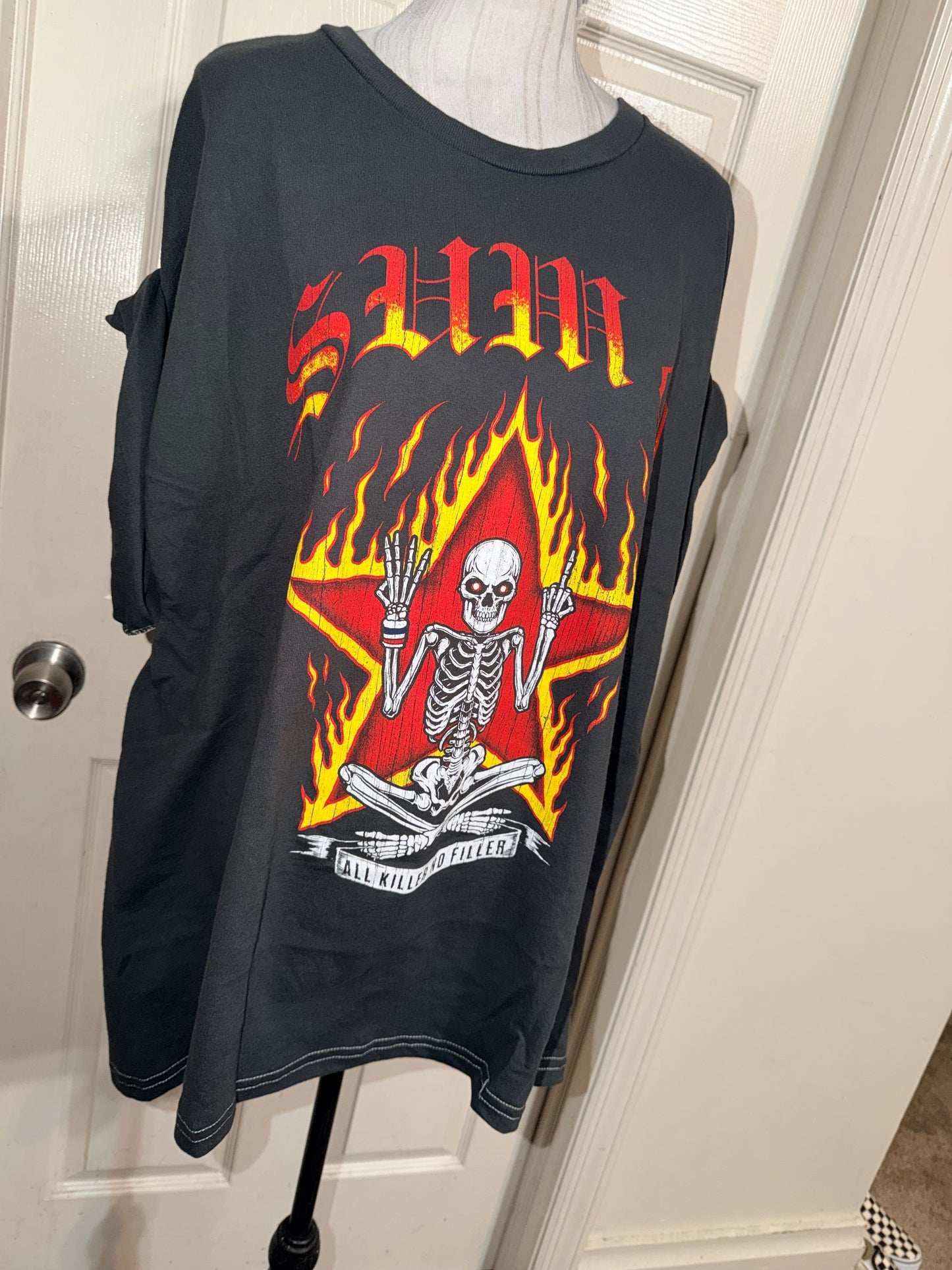 Sum 41 Double Sided Oversized Distressed Tee