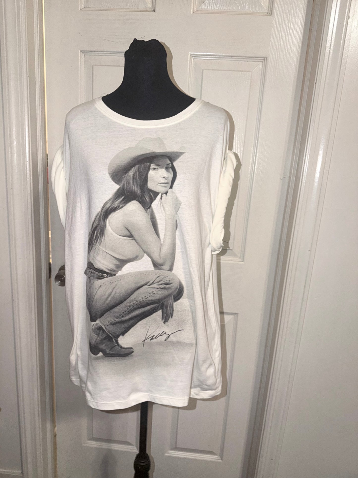 Kasey Musgraves Oversized Distressed Tee
