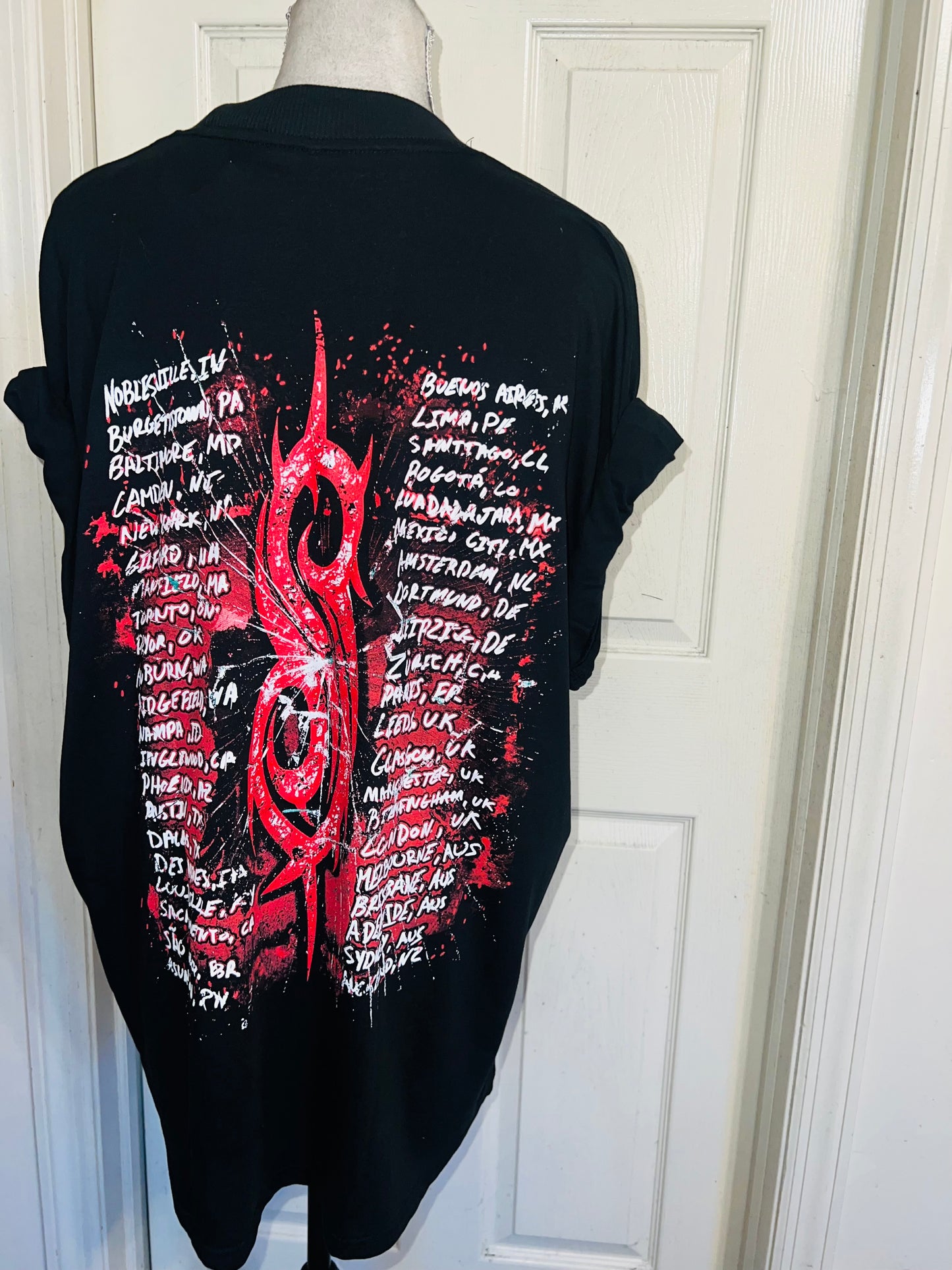 Slipknot Double Sided Oversized Distressed Tee