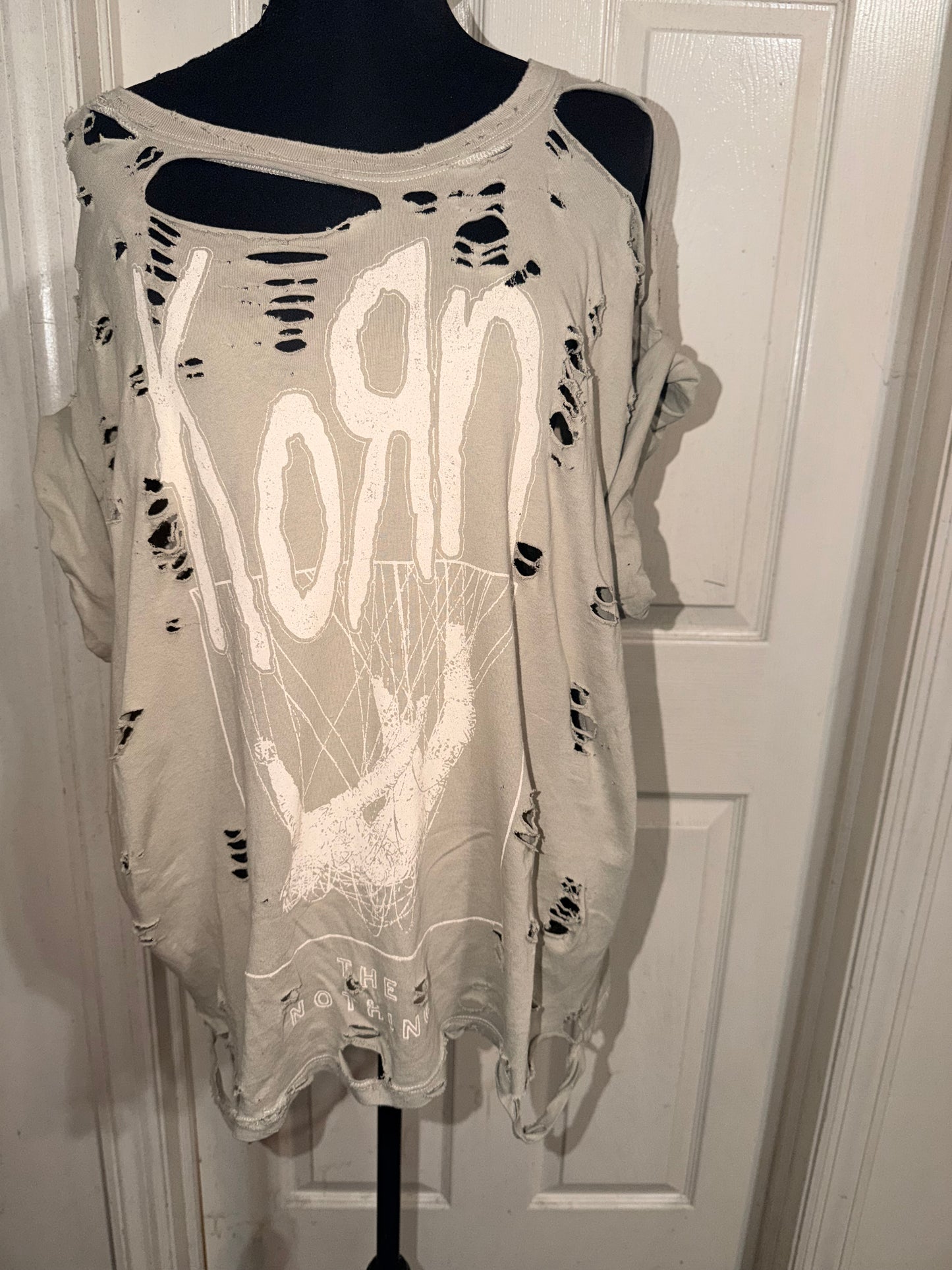Korn Oversized Distressed Tee