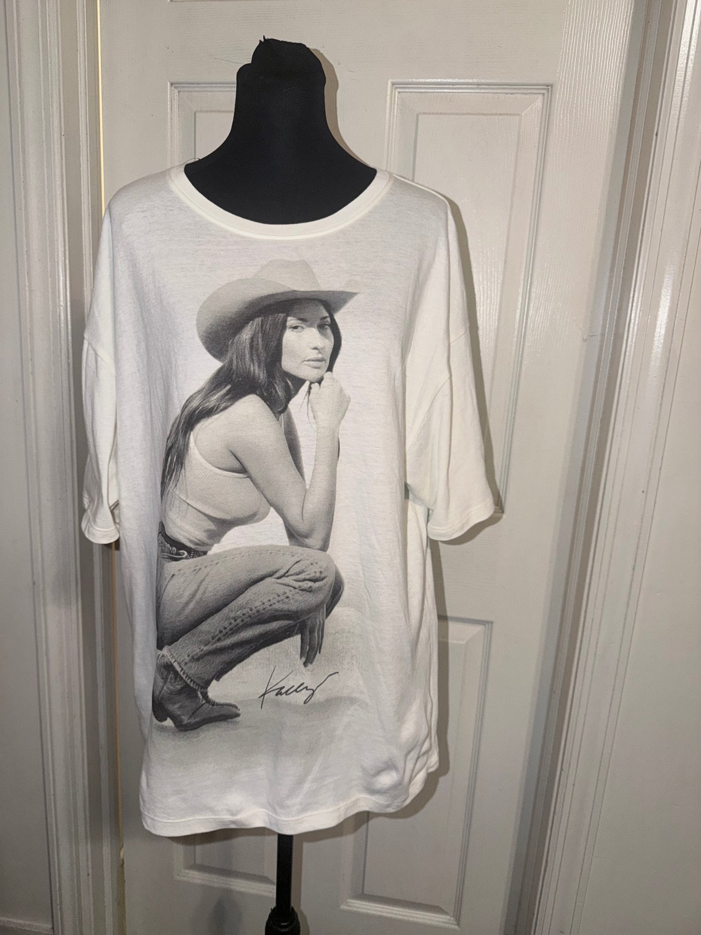 Kasey Musgraves Oversized Distressed Tee