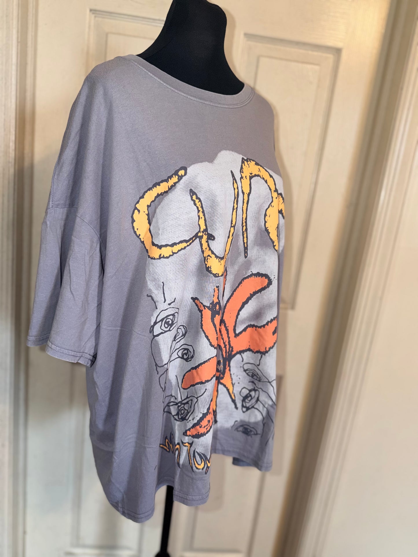 The Cure Oversized Distressed Tee