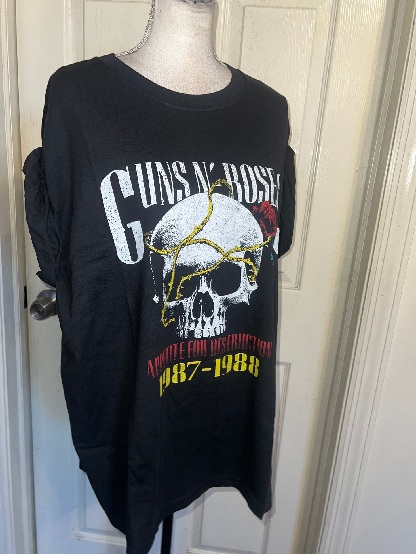 Guns N’ Roses Double Sided Oversized Distressed Tee