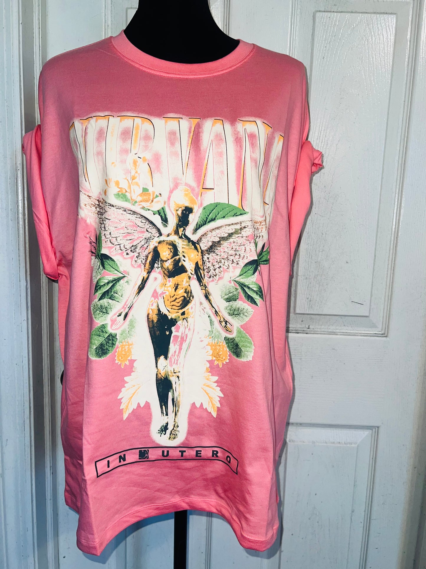 Nirvana Oversized Distressed Tee