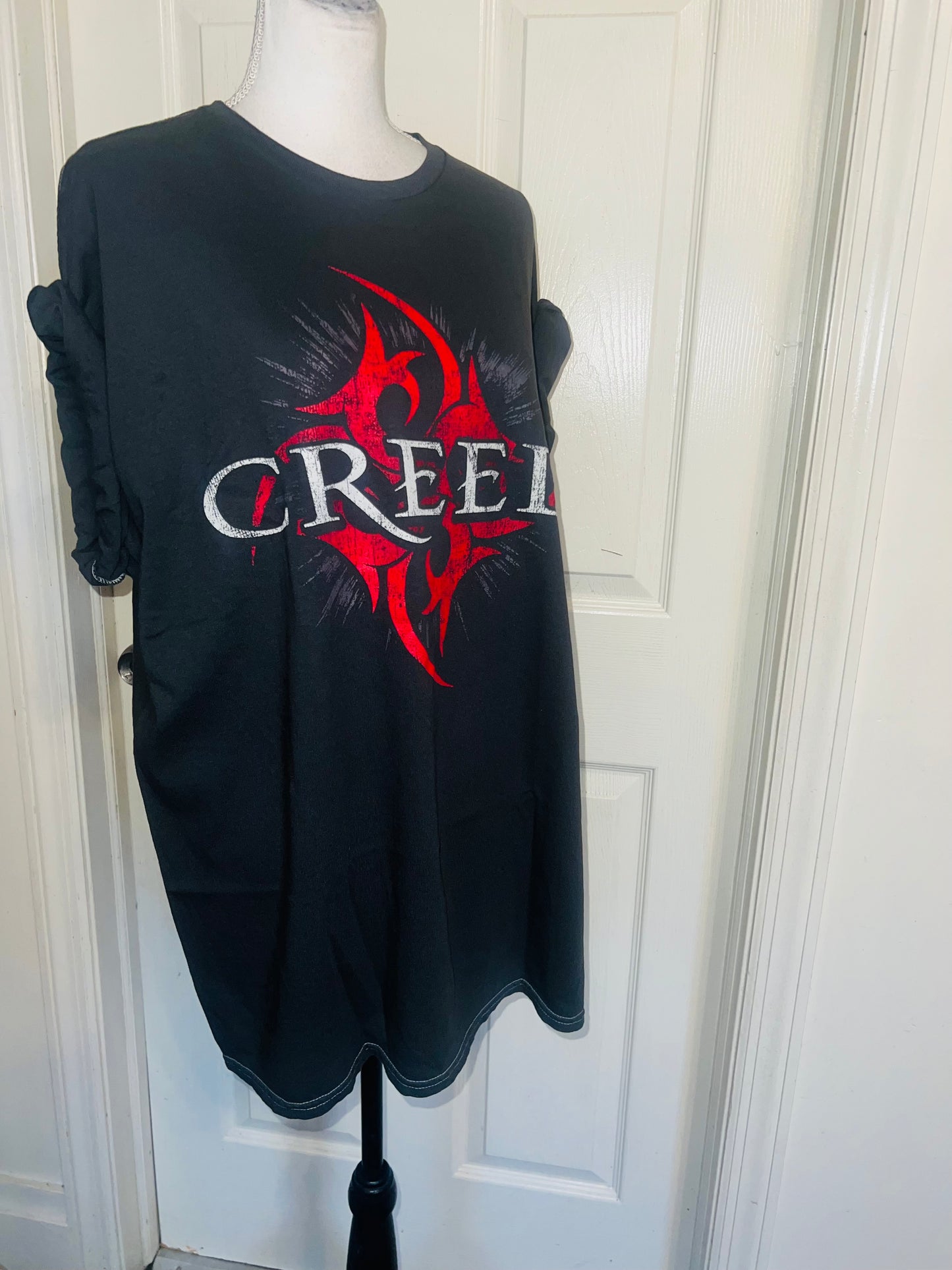 Creed Oversized Distressed Tee