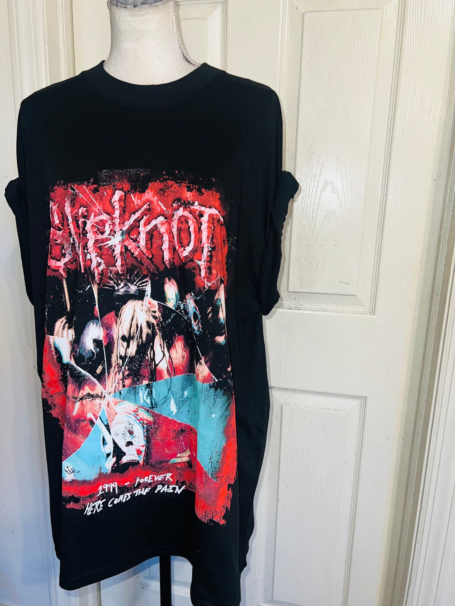 Slipknot Double Sided Oversized Distressed Tee