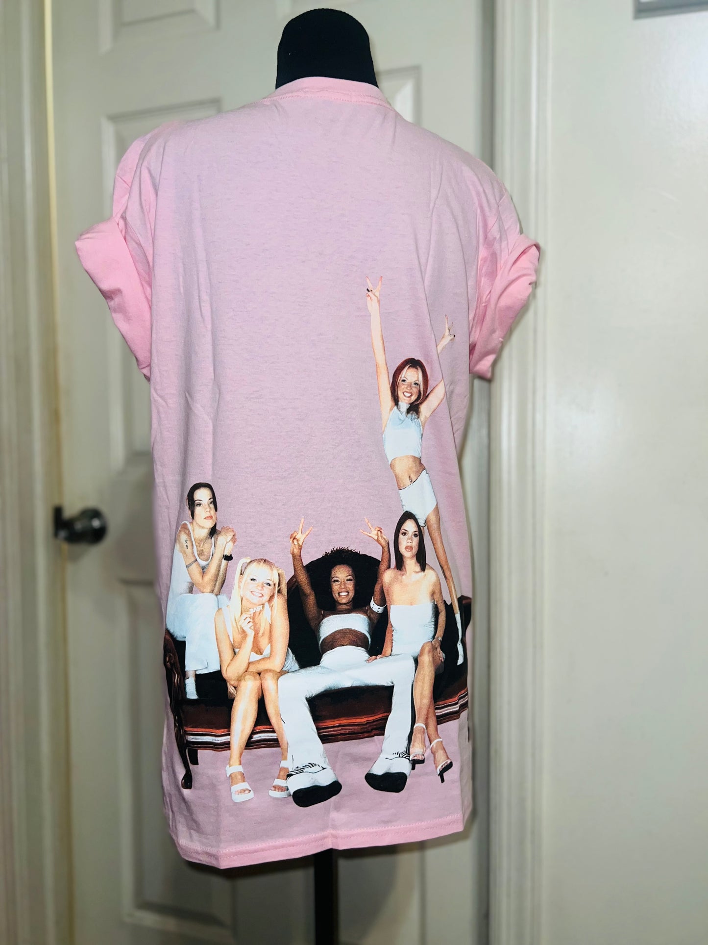 Spice Girls Double Sided Oversized Distressed Tee