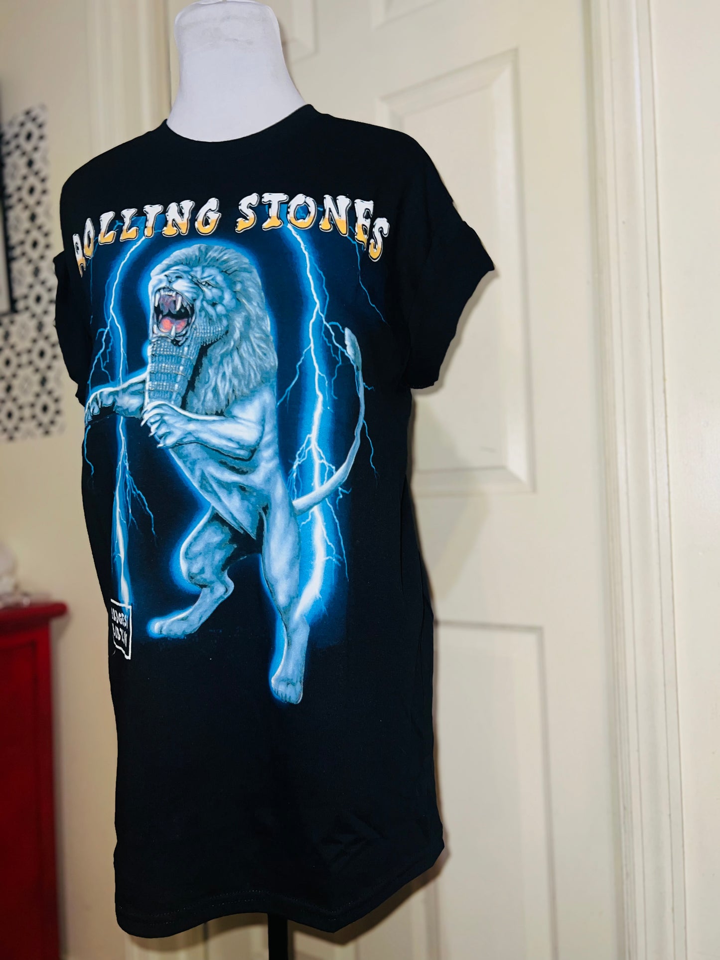 The Rolling Stones Bridges to Babylon Oversized Distressed Tee